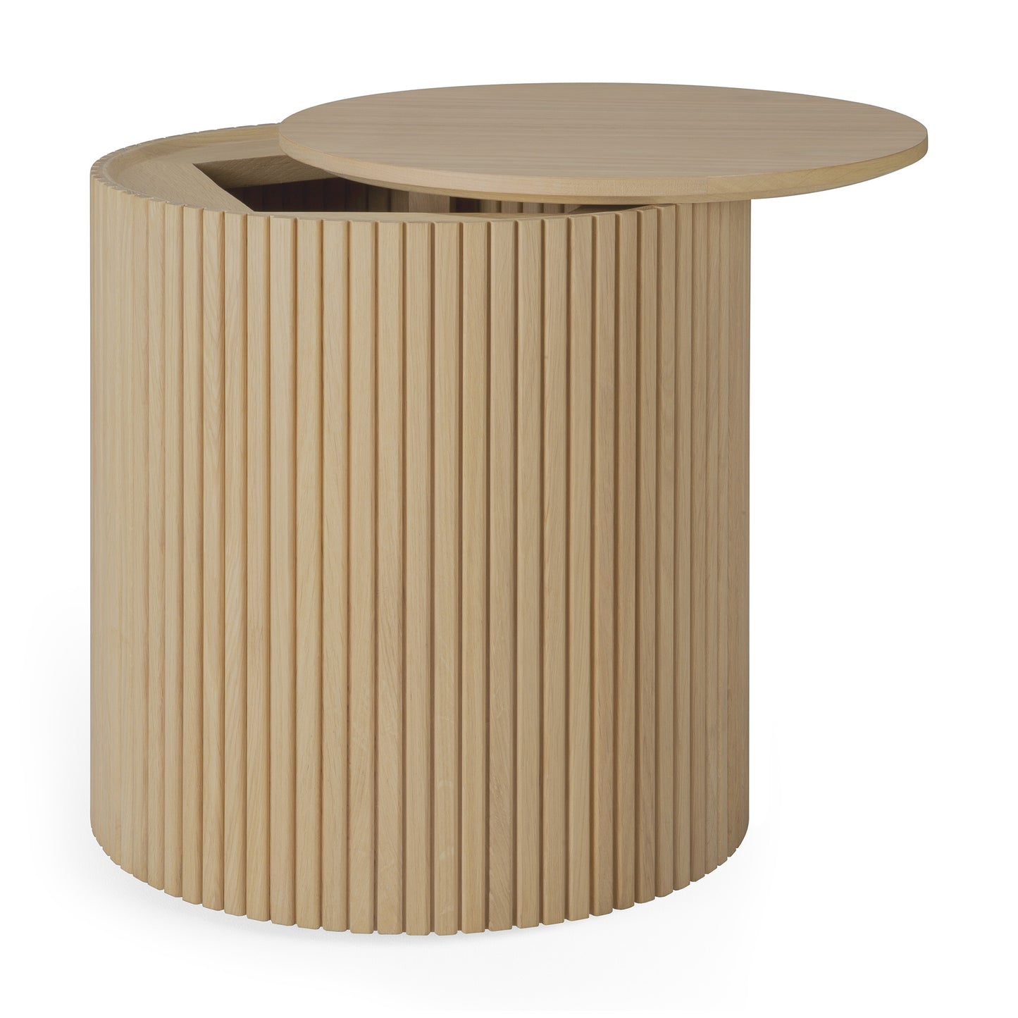 Roller-Max-side-table-oak-round-front-cut-Goode-Studio