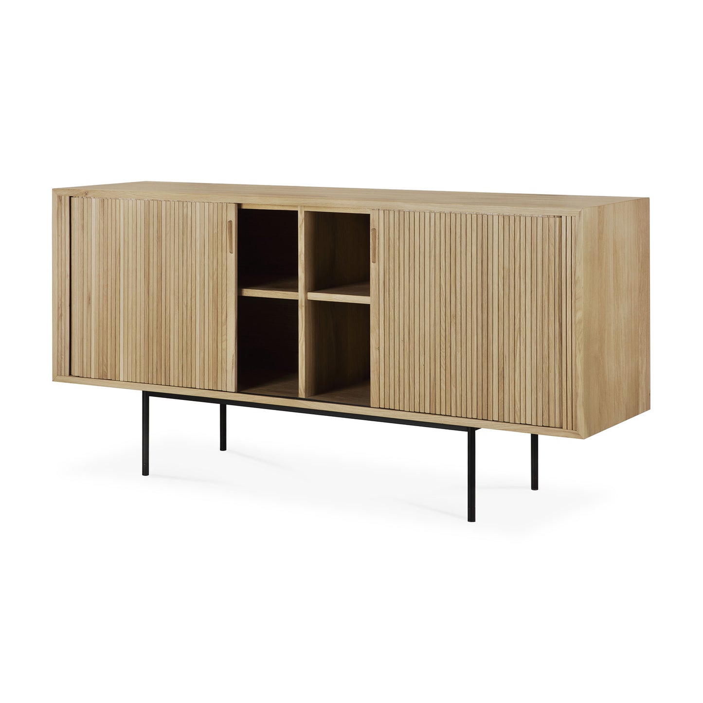 Roller Max Sideboard-oak-2-doors-side-cut-Goode-Studio