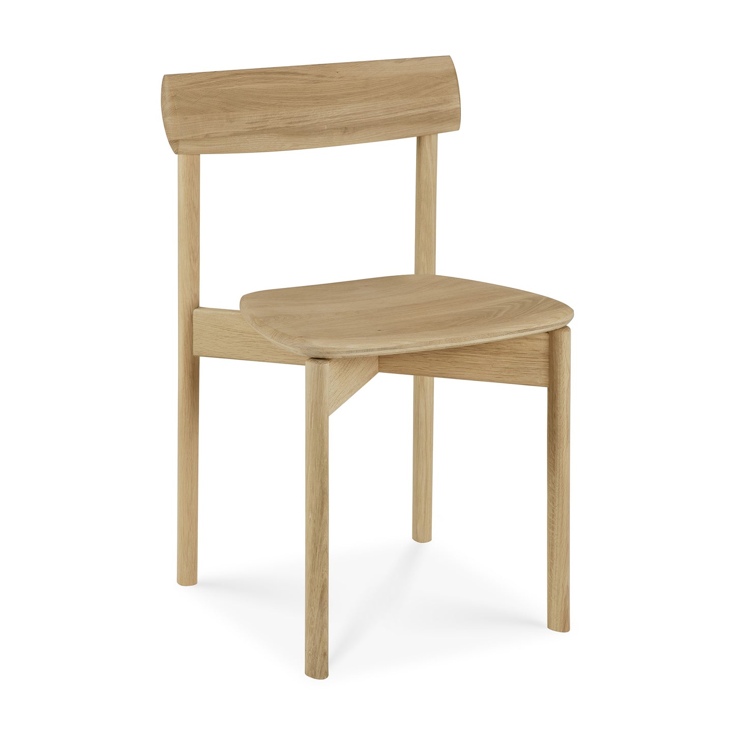 Risu dining chair in varnished oak by Goode Studio