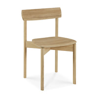 Risu dining chair in varnished oak by Goode Studio