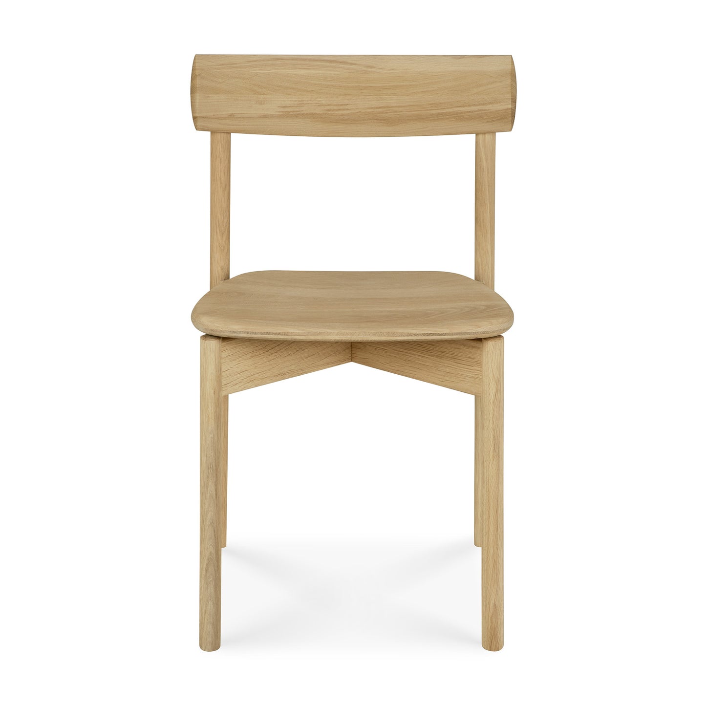 Risu dining chair in varnished oak by Goode Studio
