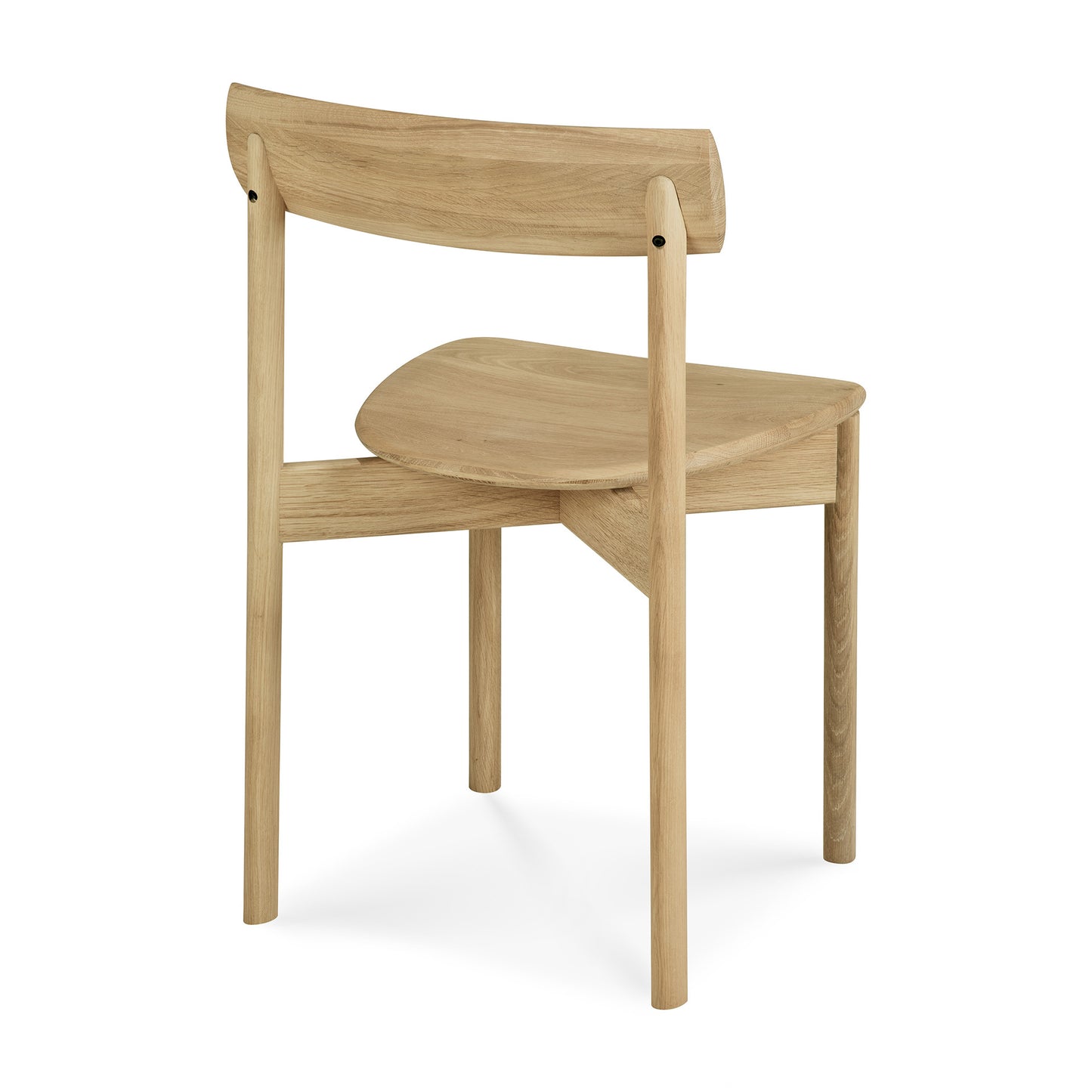 Risu dining chair in varnished oak by Goode Studio