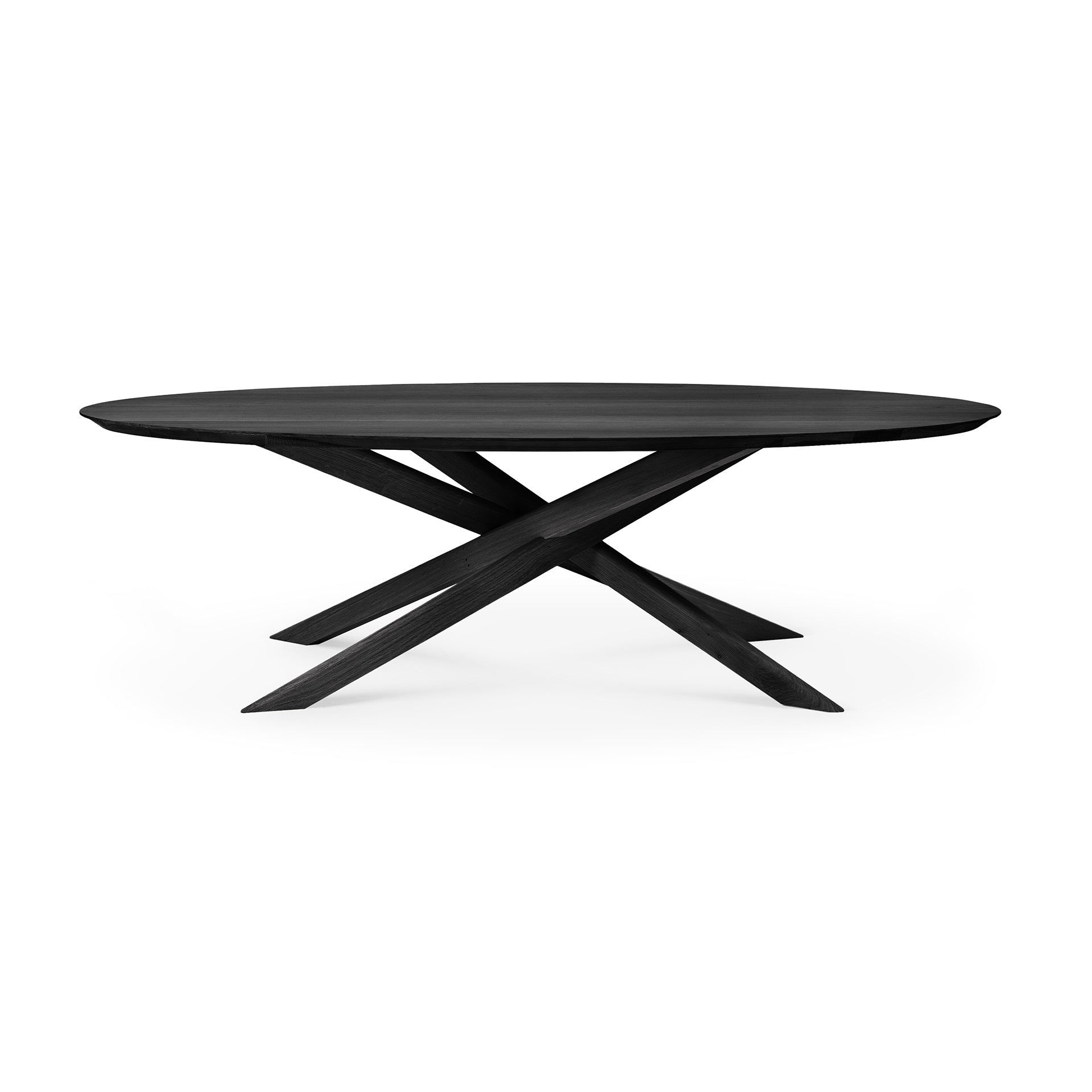 Mikado Dining Table - Oak Black - Oval
