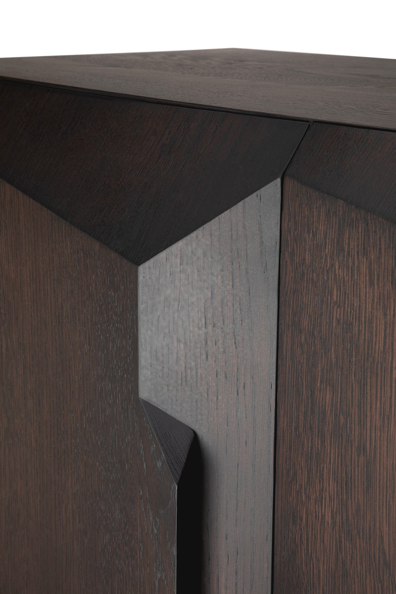 Stairs cupboard-varnished-oak-Brown-cut-Goode-Studio