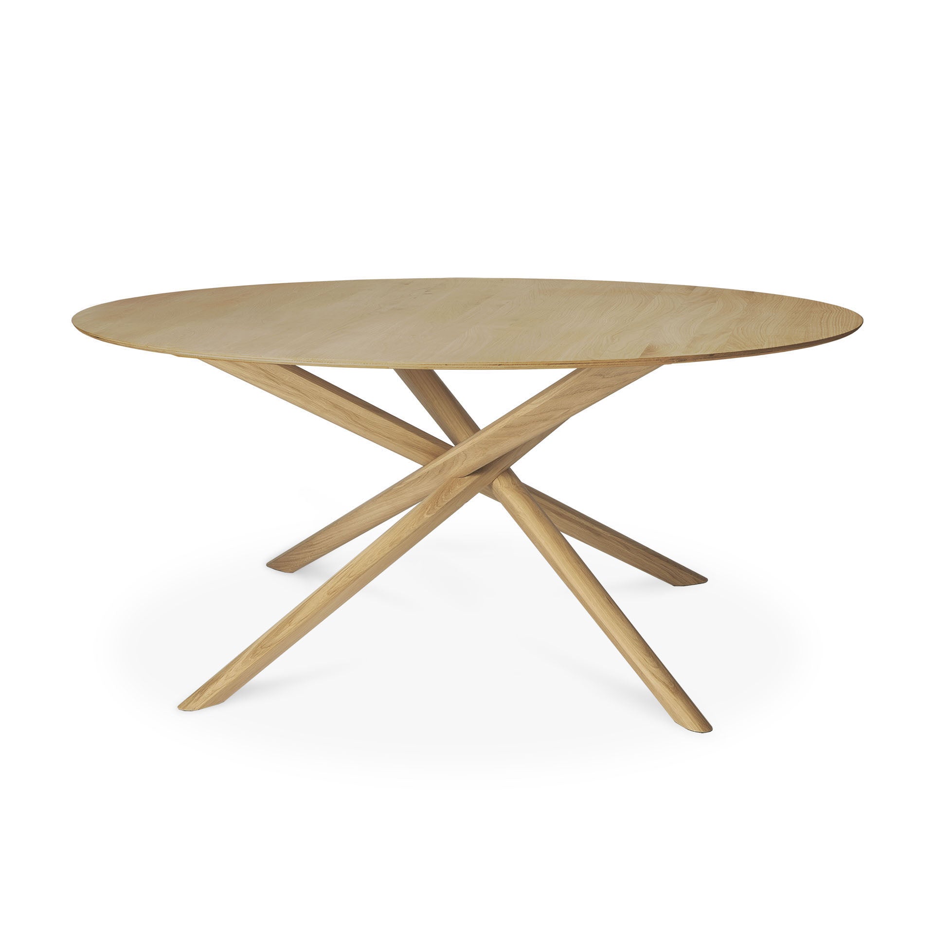 Mikado Dining Table, Oak, Round