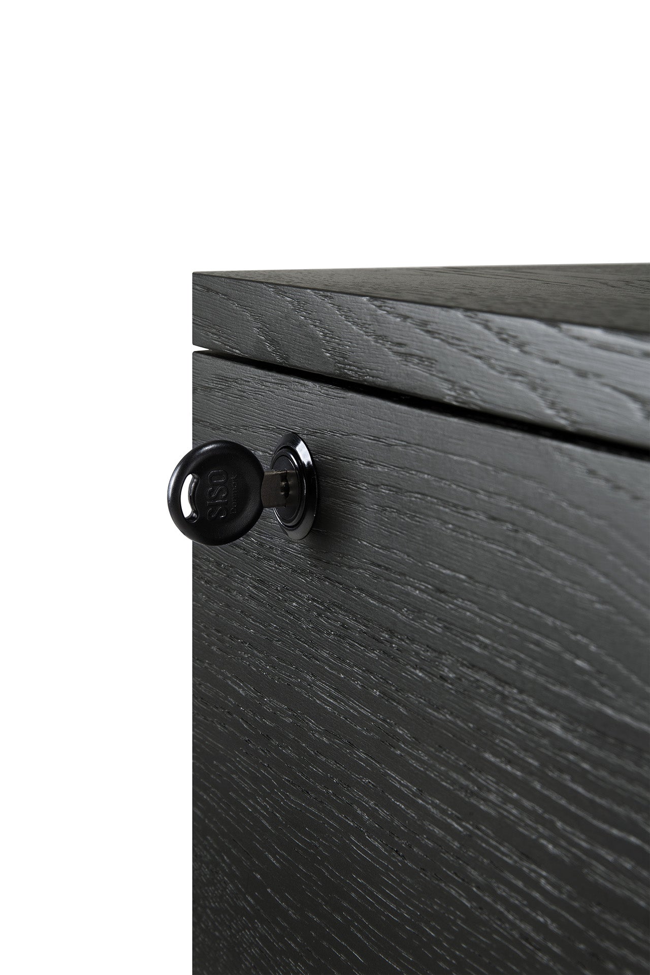 Billy-drawer-unit-varnished-oak-black-3-drawers-Goode-Studio