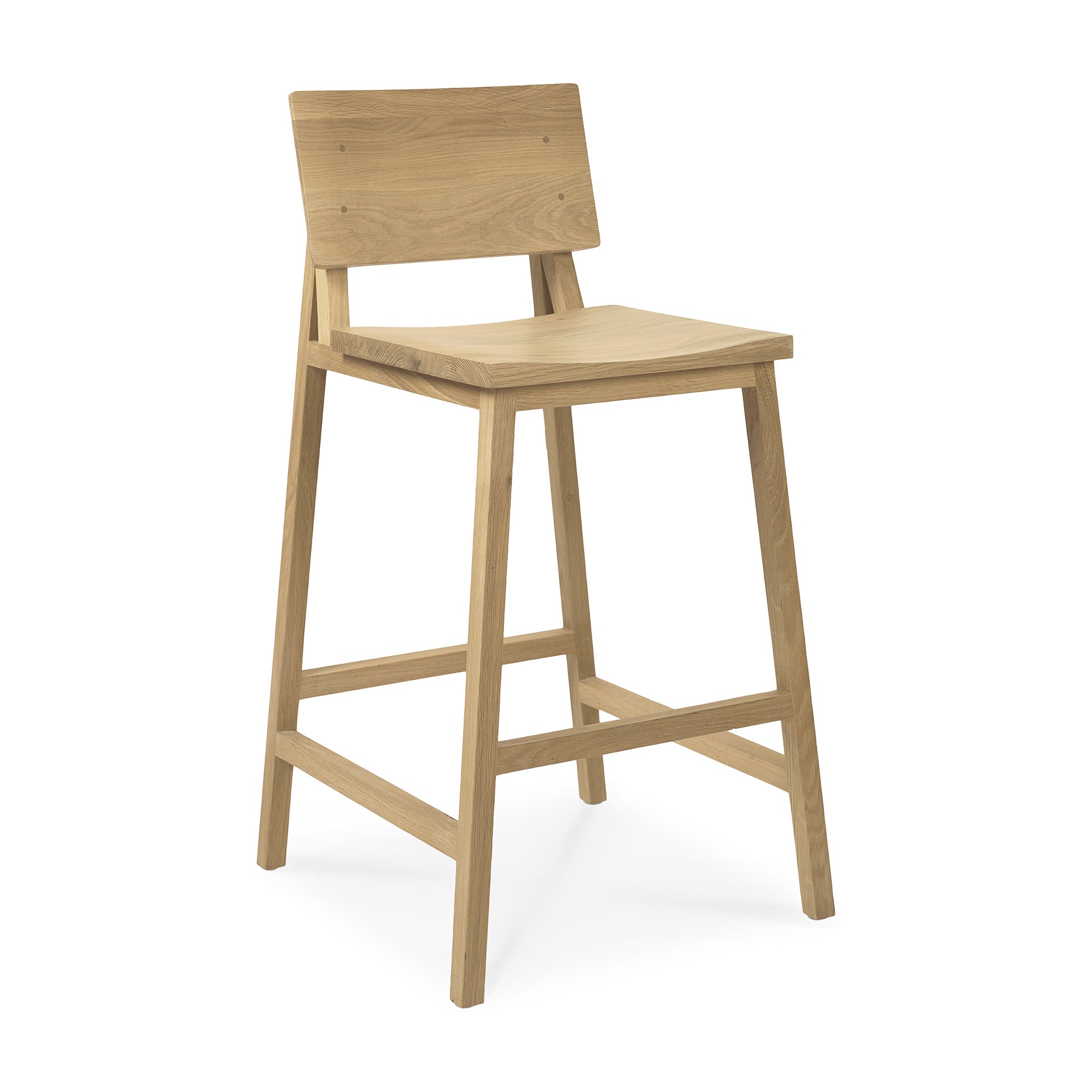 Oak-N3-kitchen-counter-stool-front-cut-Goode-Studio