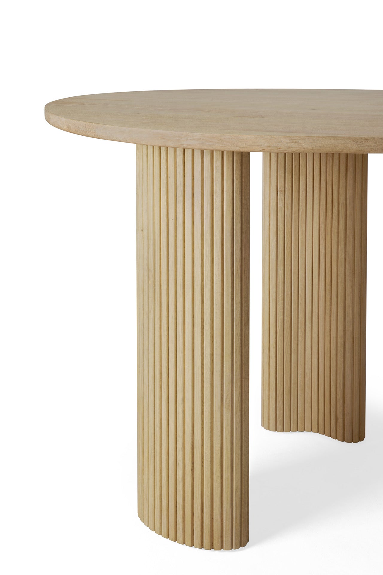 Boomerang desk-varnished-oak-pebble-shape-Goode-Studio