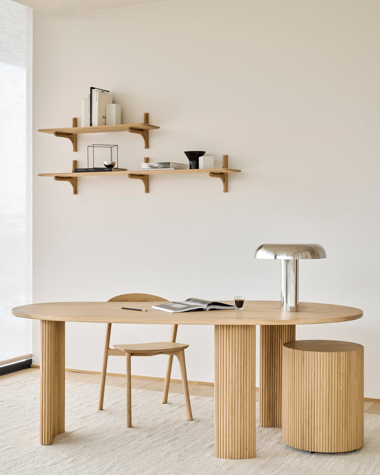 Boomerang Desk, Oak - Goode Studio