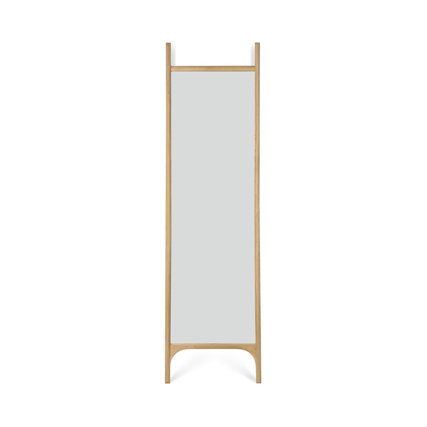 PI floor mirror in oak by Goode Studio