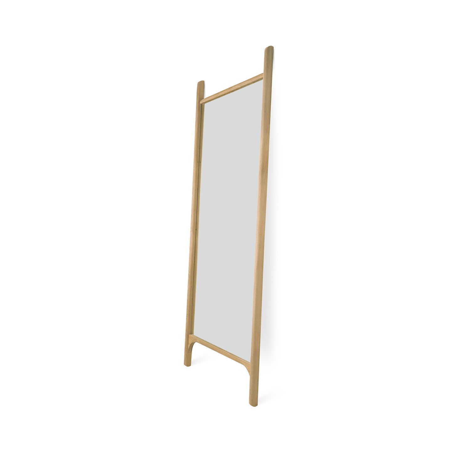 PI floor mirror in oak by Goode Studio