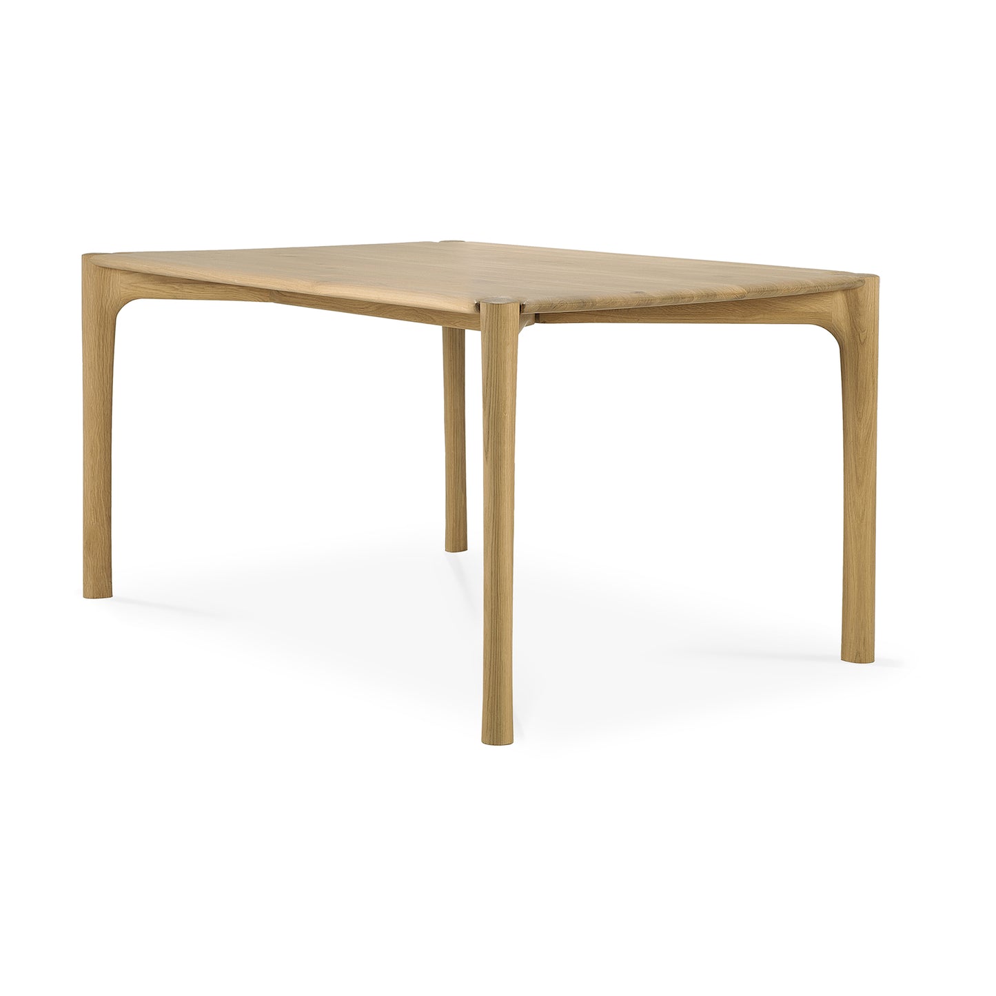 Large rectangular oak PI dining table contemporary dining space
