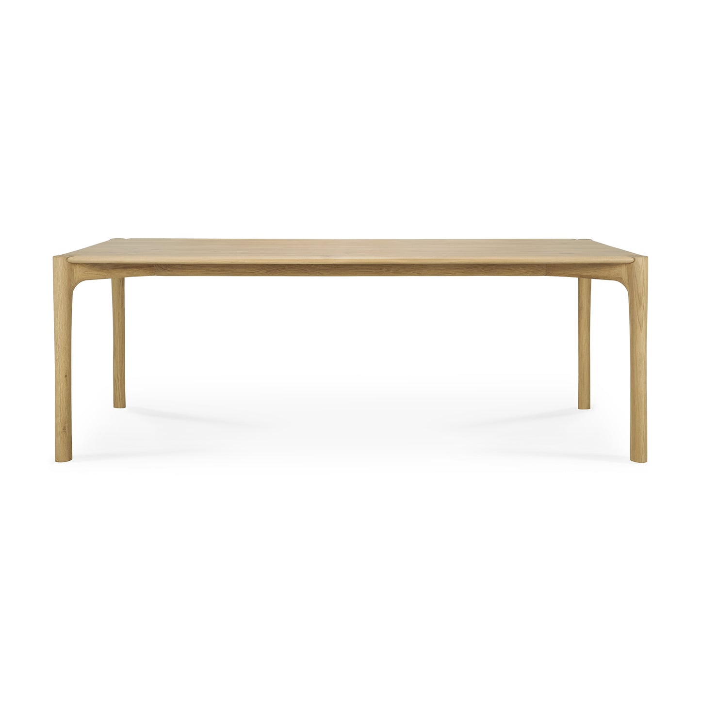 PI collection oak dining table natural hardwood construction
