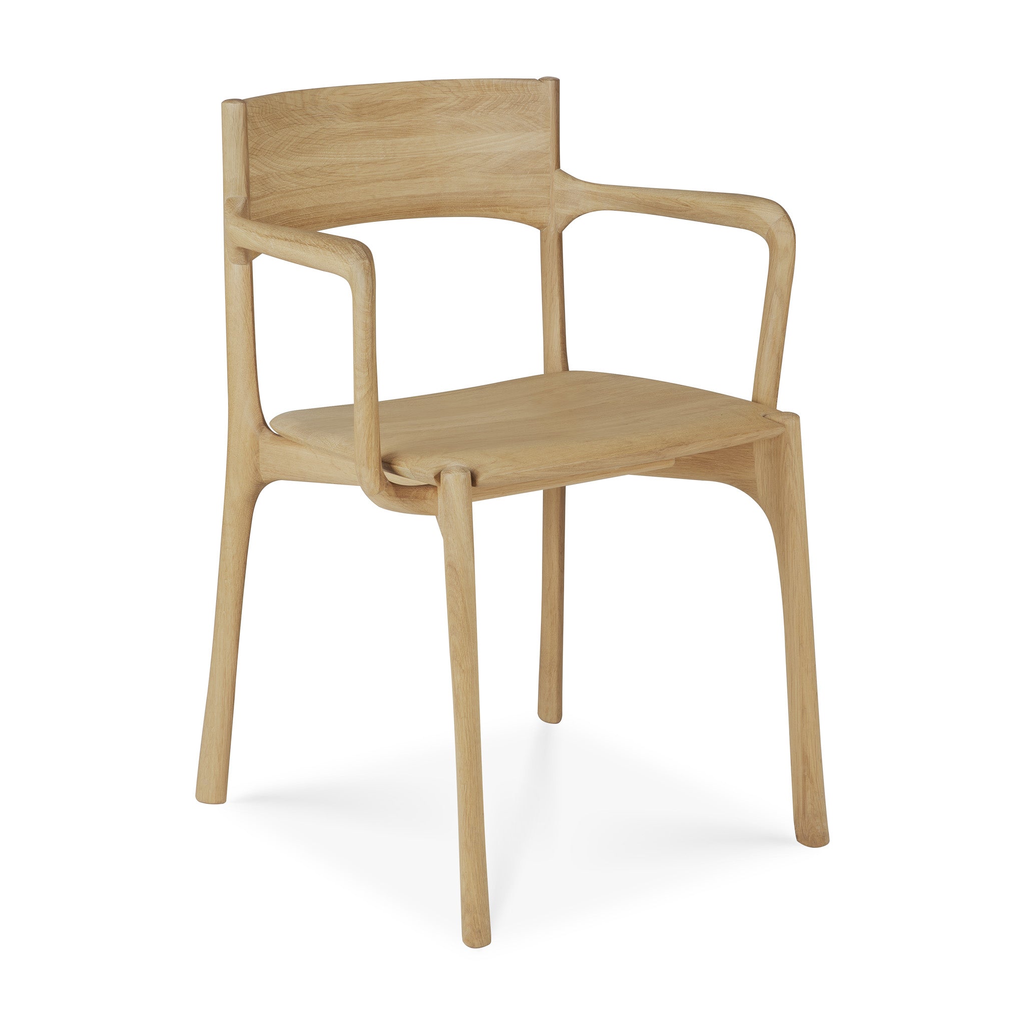 PI-dining-chair-oak-with-armrest-front-cut-Goode-Studio