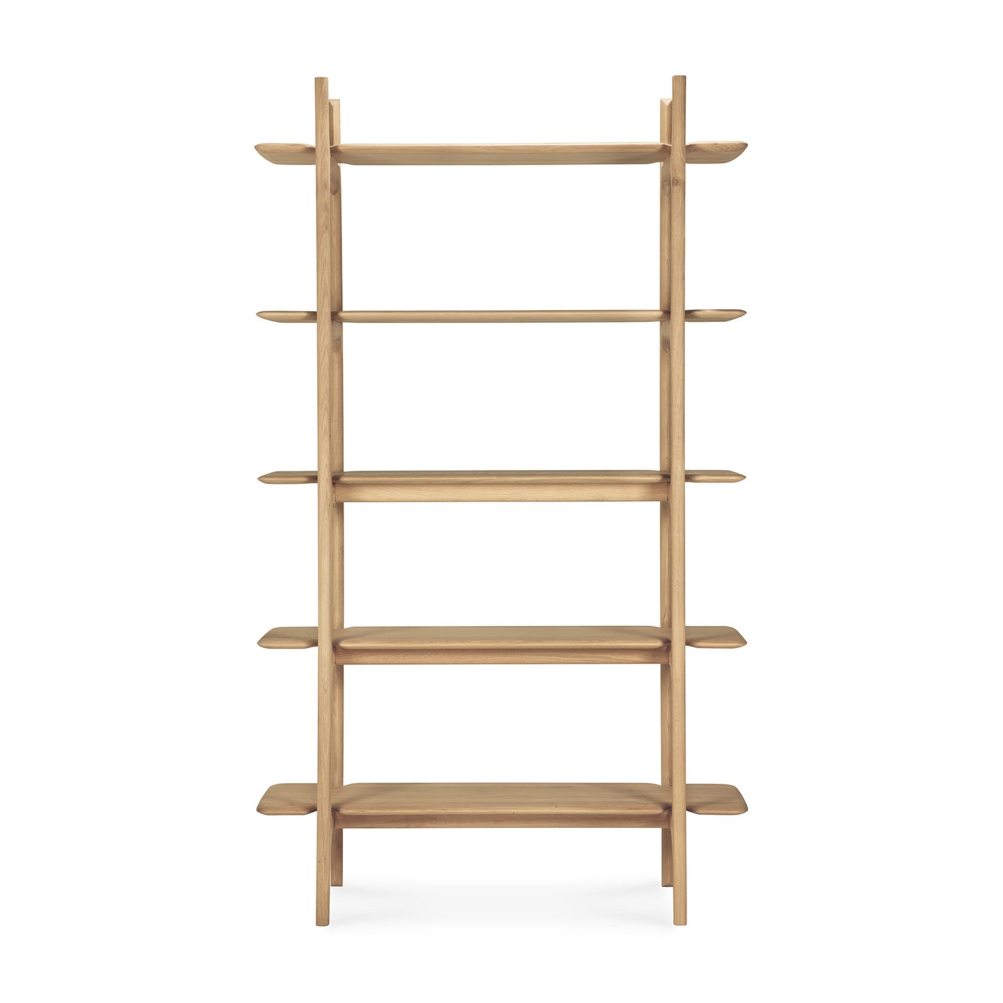 PI Rack-oak-5-shelves-front-cut-Goode-Studio