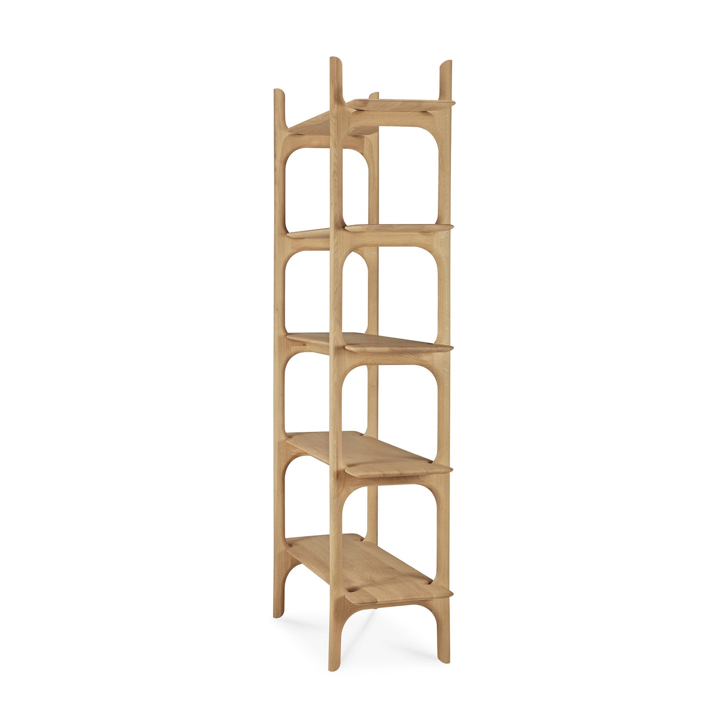 PI Rack-oak-5-shelves-side-cut-Goode-Studio