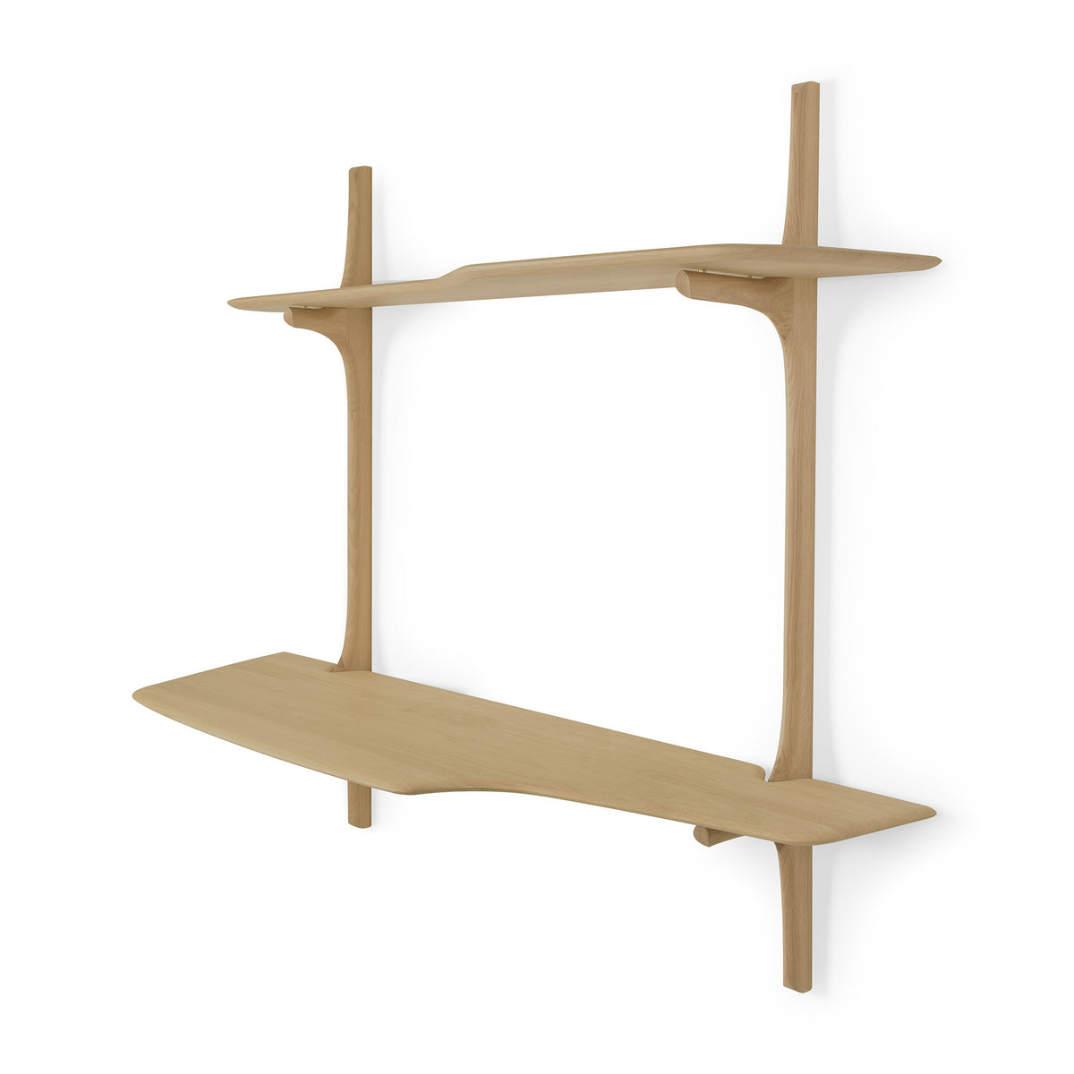 PI Wall-Mounted Desk, Oak - Goode Studio