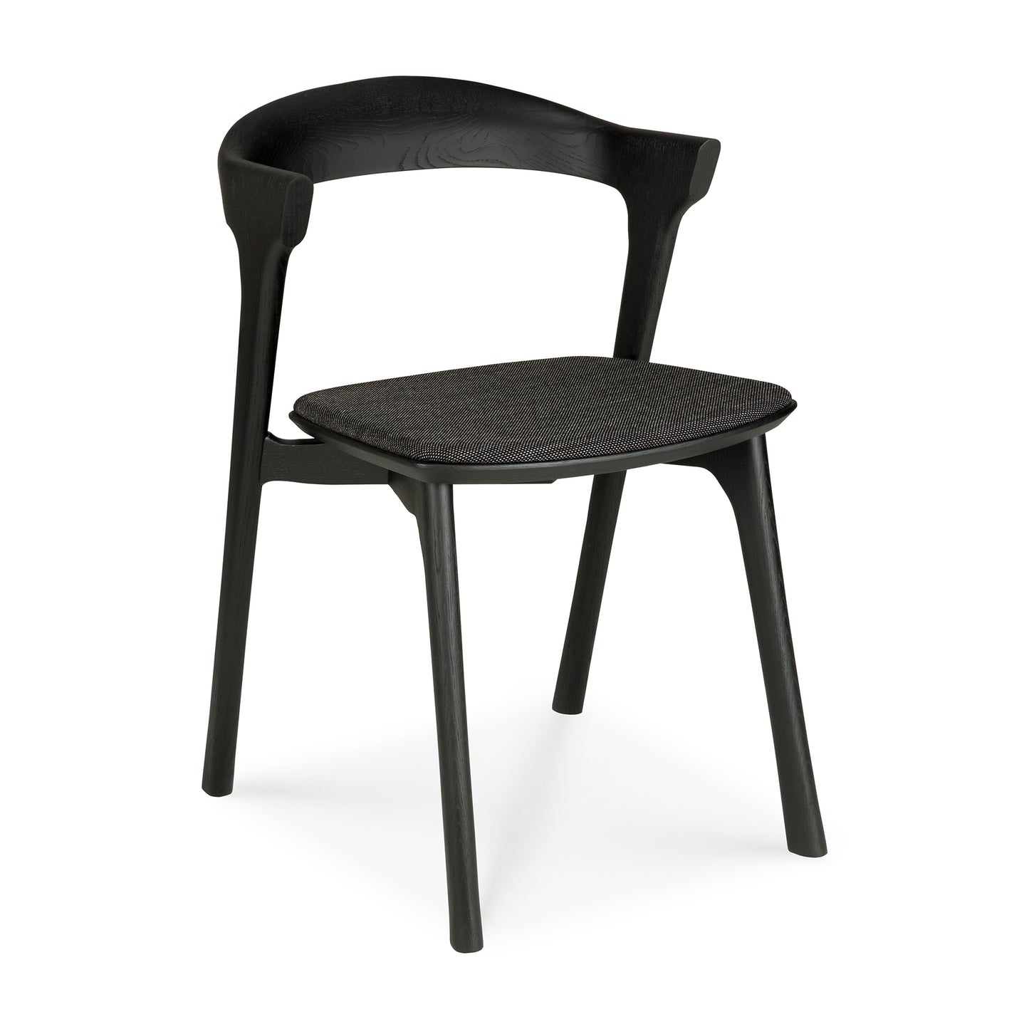 Bok-dining-chair-varnished-oak-black-Soft-Black-fabric-side-cut-Goode-Studio