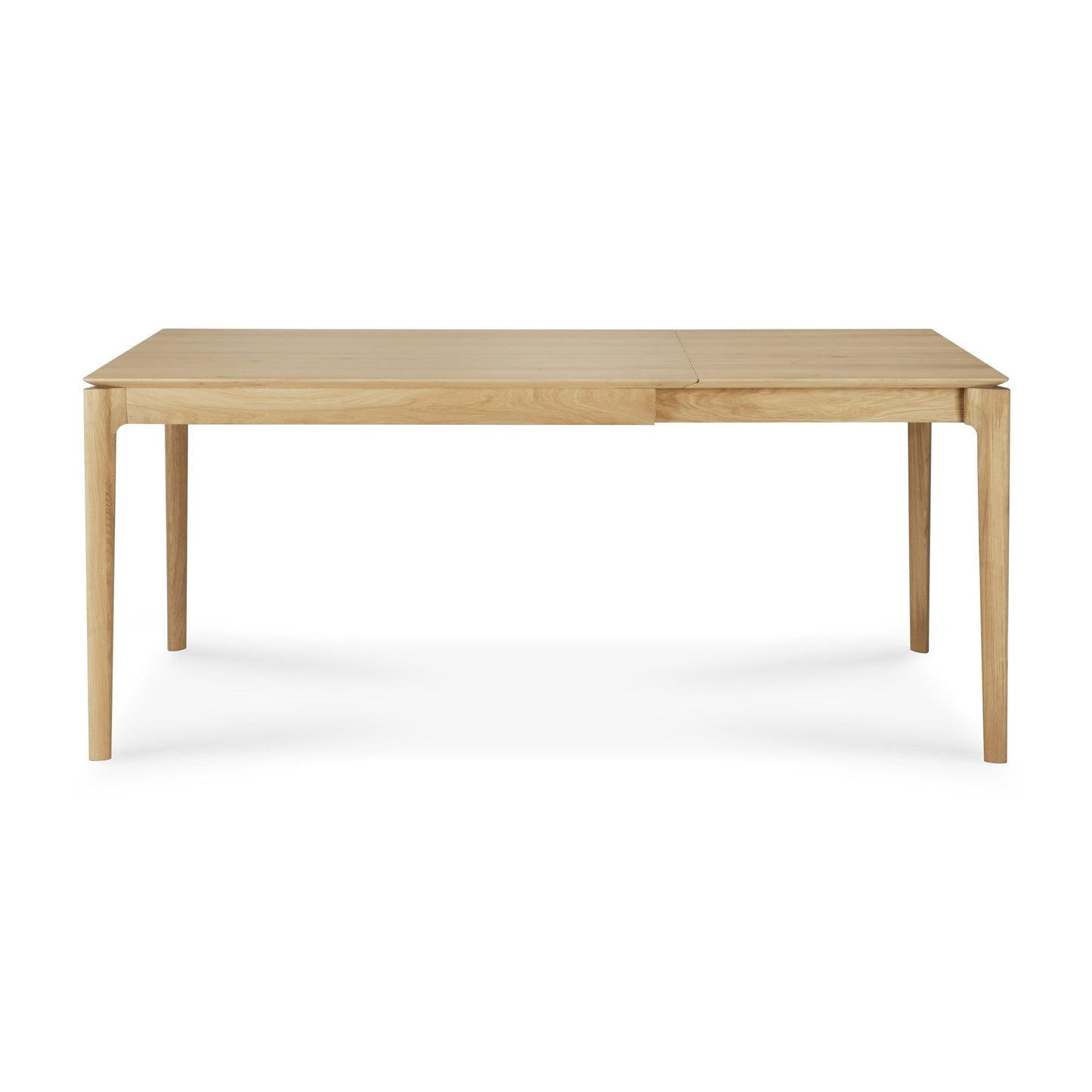 Large expandable oak dining table contemporary dining space
