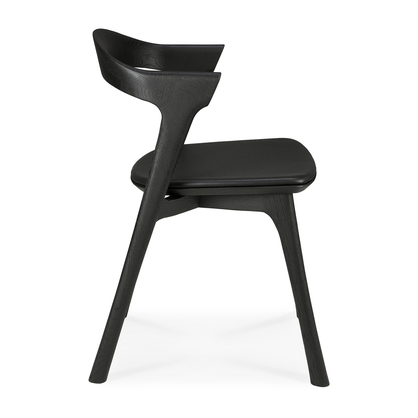 Oak-Bok-black-dining-chair-black-leather-profile-cut-Goode-Studio