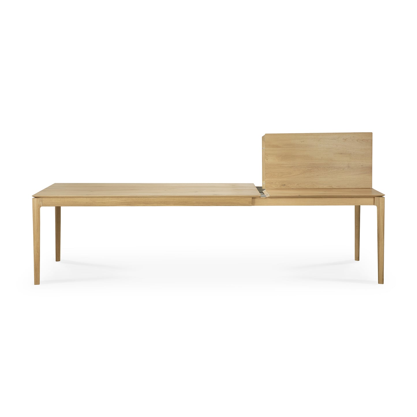 Bok Extendable Dining Table crafted from natural solid oak wood