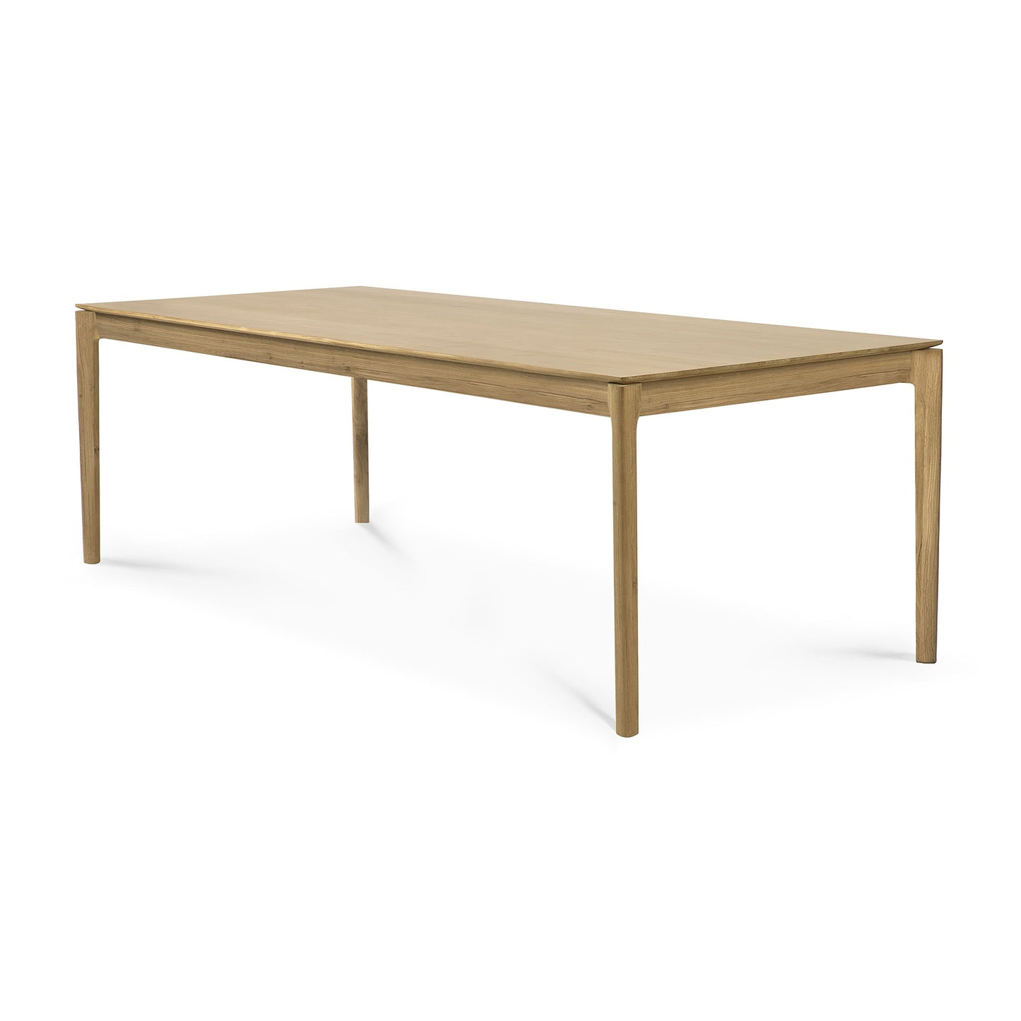 Modern solid oak dining table for residential and commercial spaces