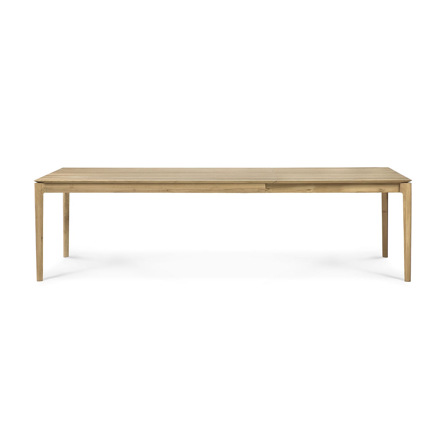 Scandinavian style extendable solid wood dining table

