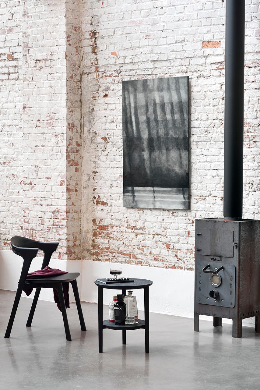 Oak-Bok-side-table-black-Oak-Bok-black-chair-Goode-Studio