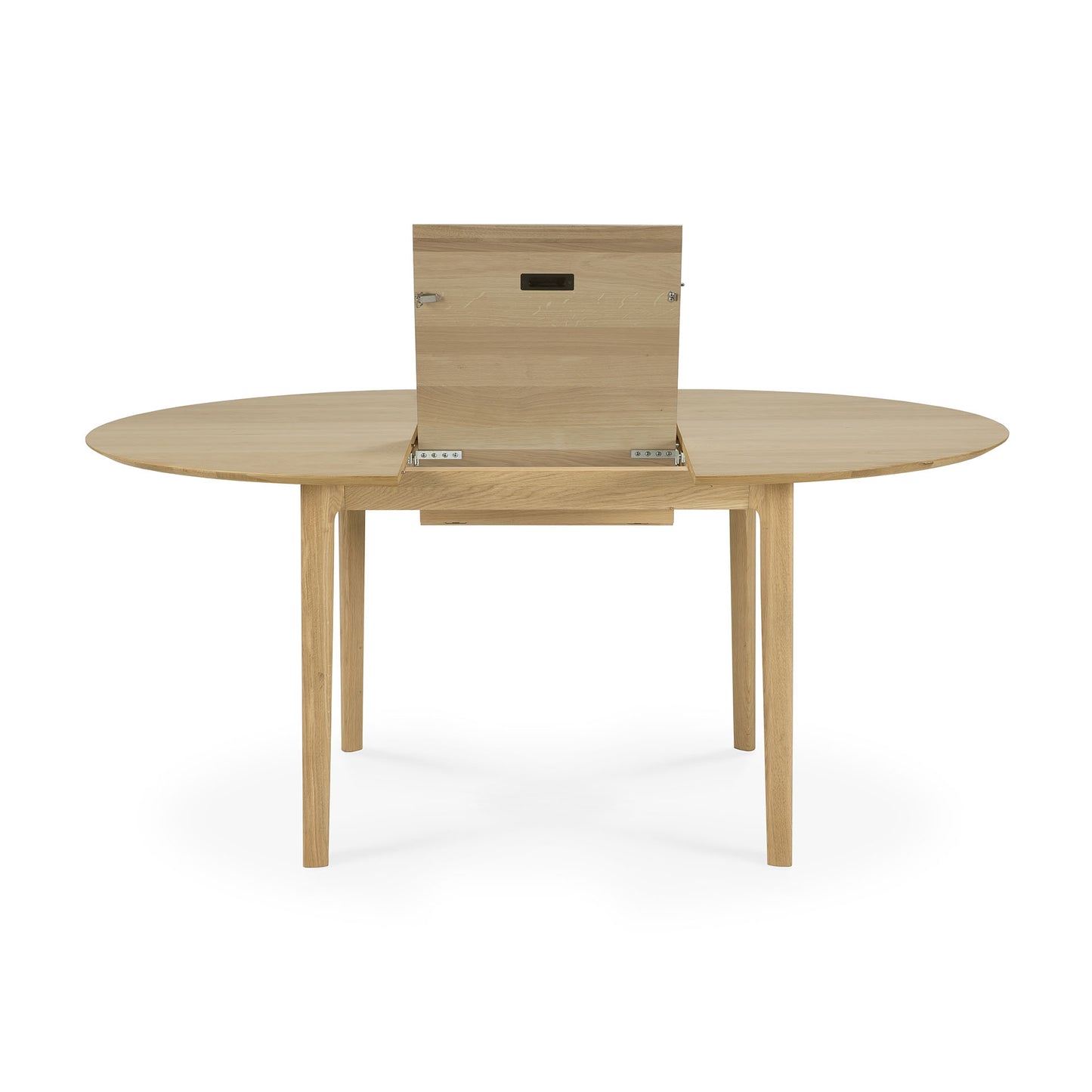 Oak-Bok-round-extendable-dining-table-Goode-Studio