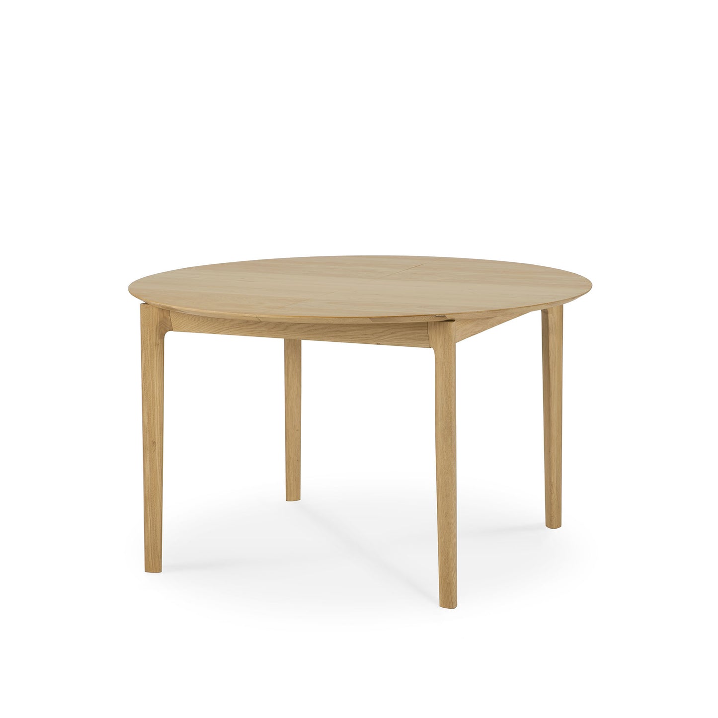 Oak-Bok-round-extendable-dining-table-profile-cut-Goode-Studio