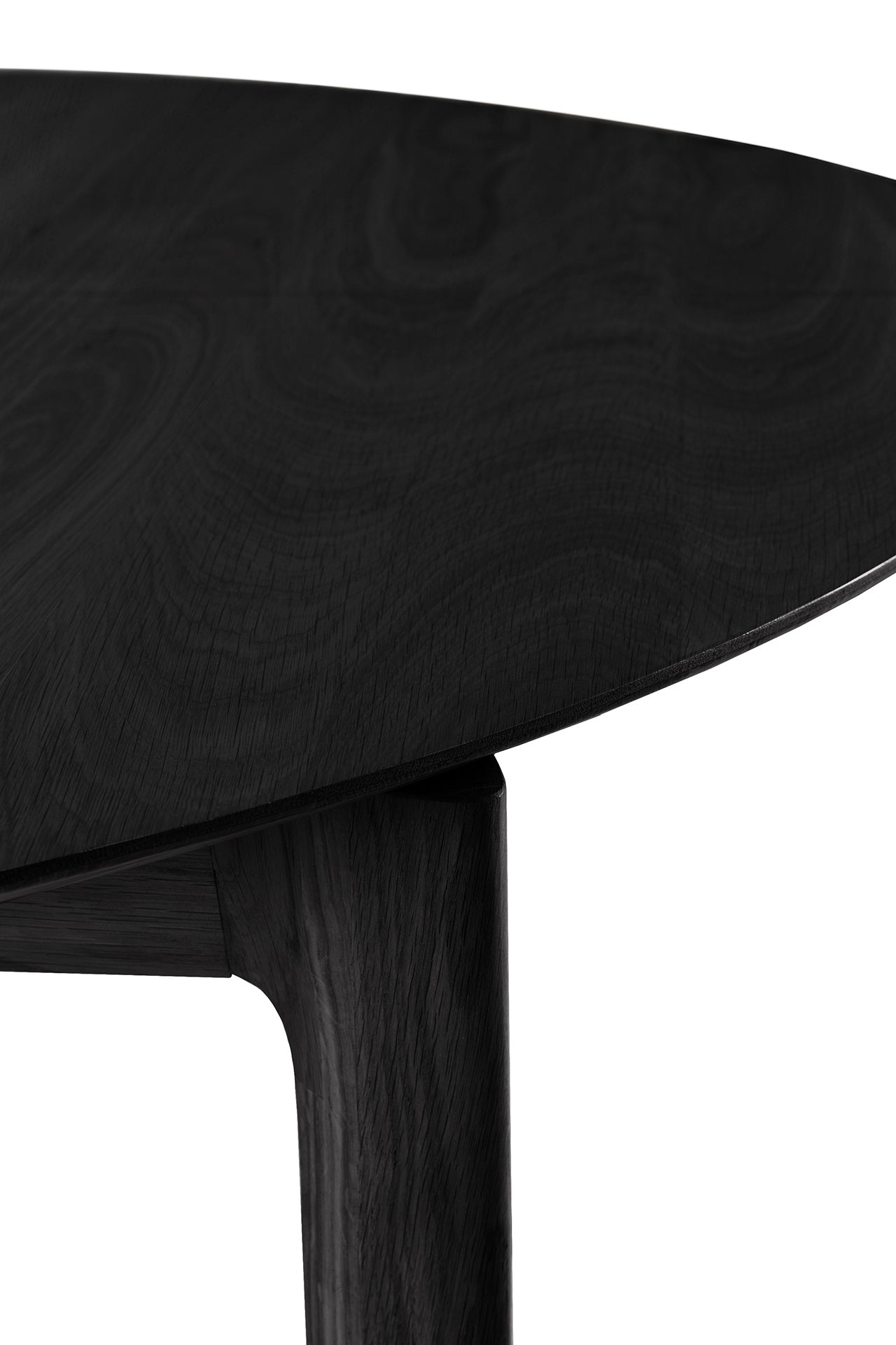 Oak-Bok-black-extendable-dining-table-round-Goode-Studio