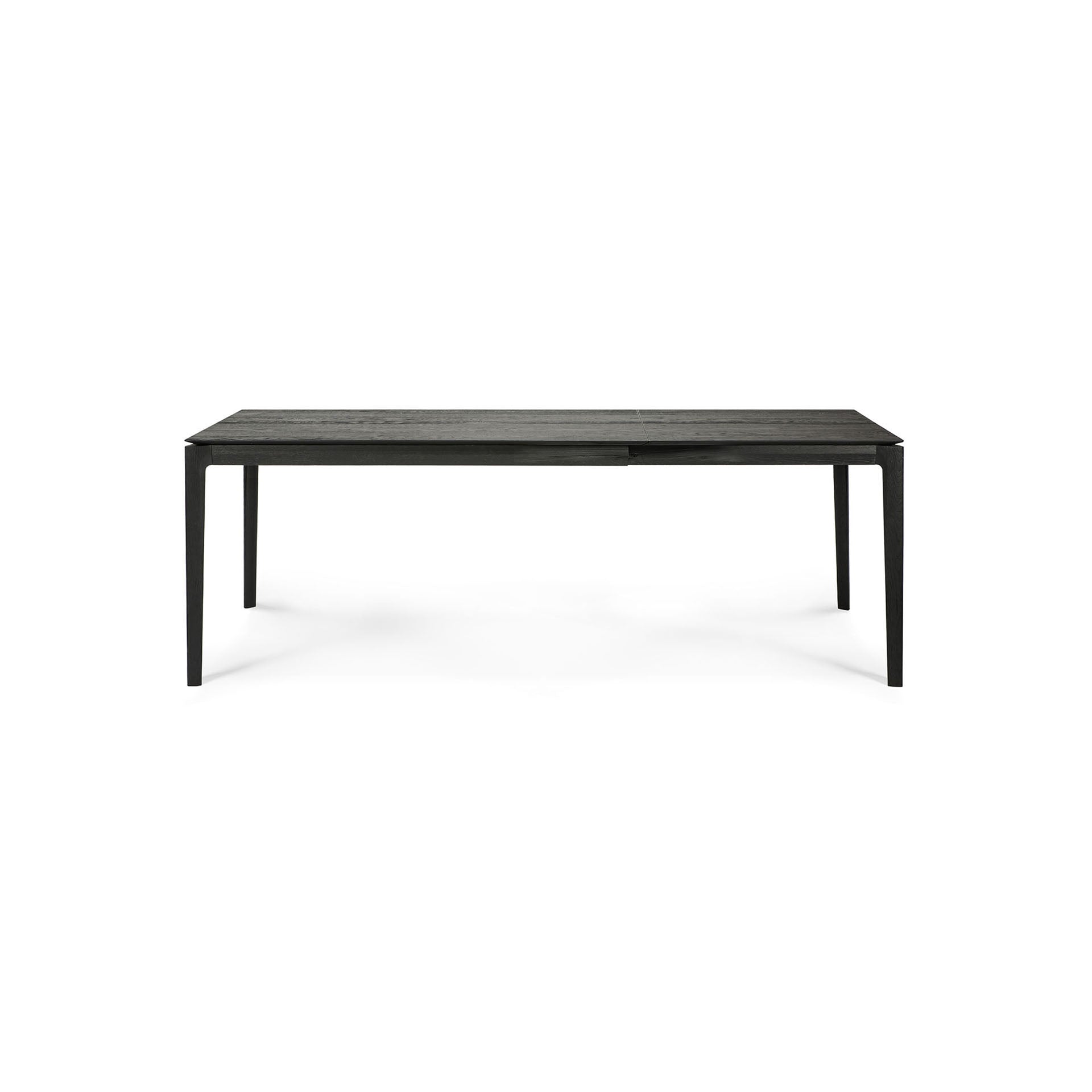 Bok Extendable Dining Table, Oak Black, Rectangular