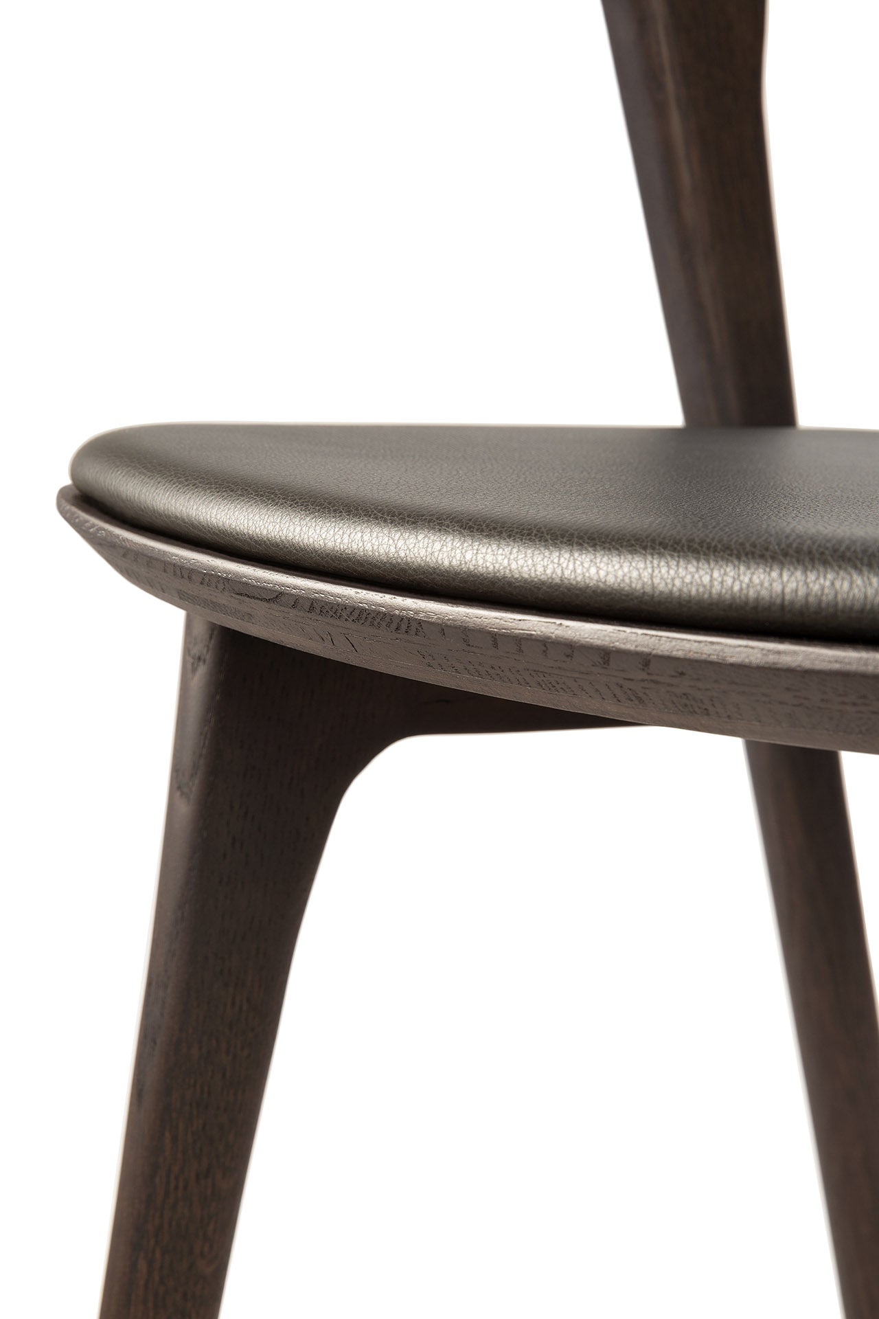 Oak-Bok-brown-dining-chair-leather-brown-varnished-Goode-Studio