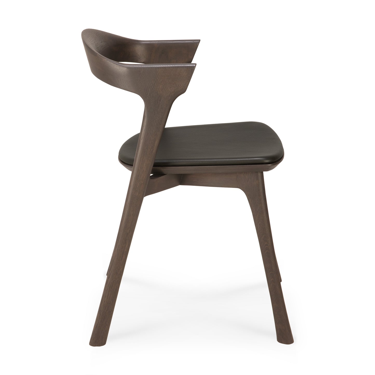 Oak-Bok-brown-dining-chair-leather-brown-varnished-profile-cut-Goode-Studio