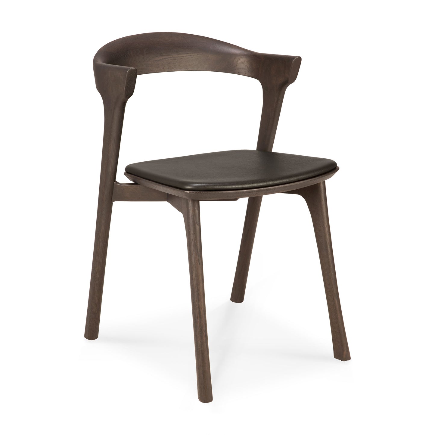 Oak-Bok-brown-dining-chair-leather-brown-varnished-side-cut-Goode-Studio