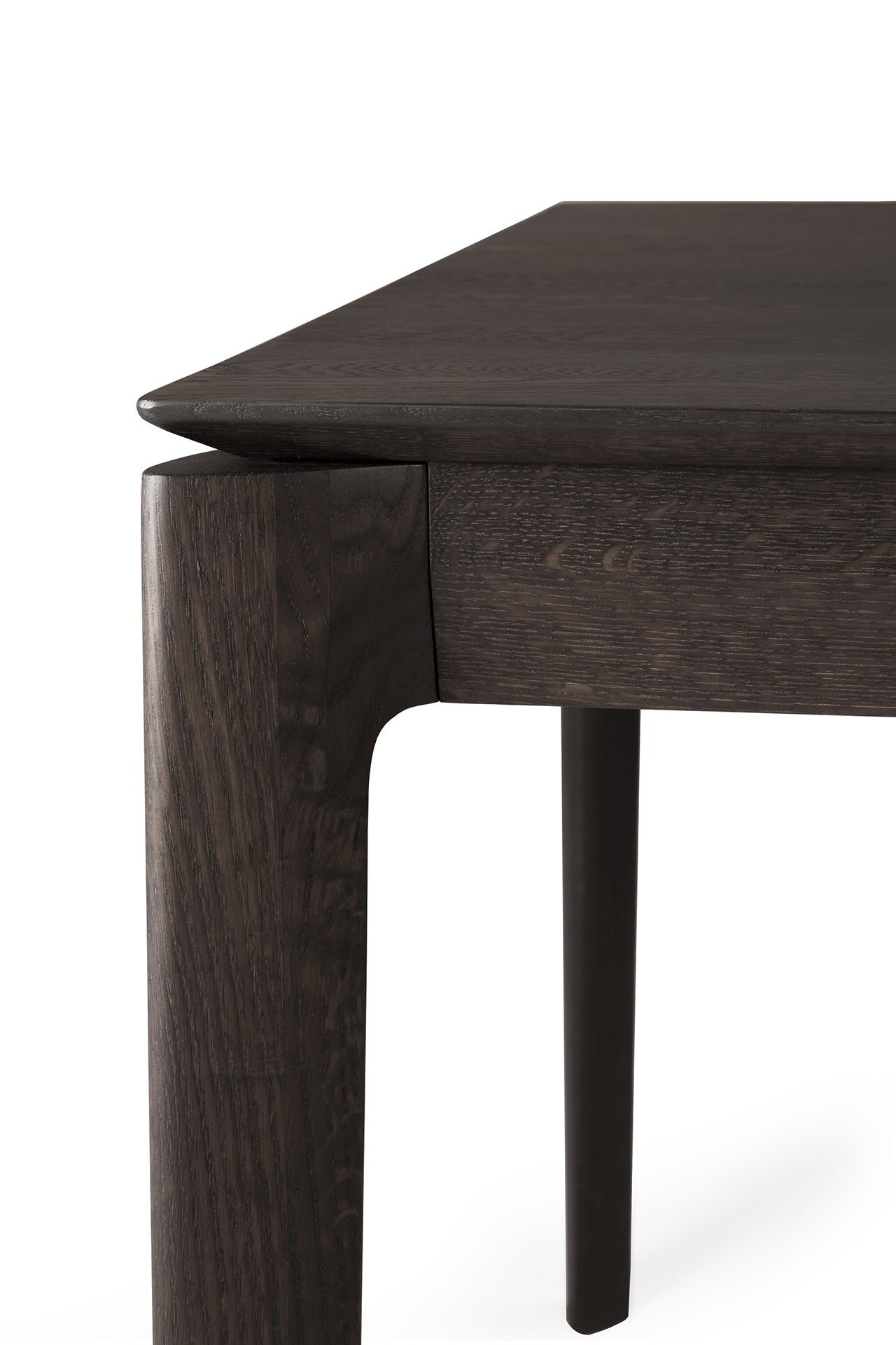 Brown oak Bok dining table for commercial dining space
