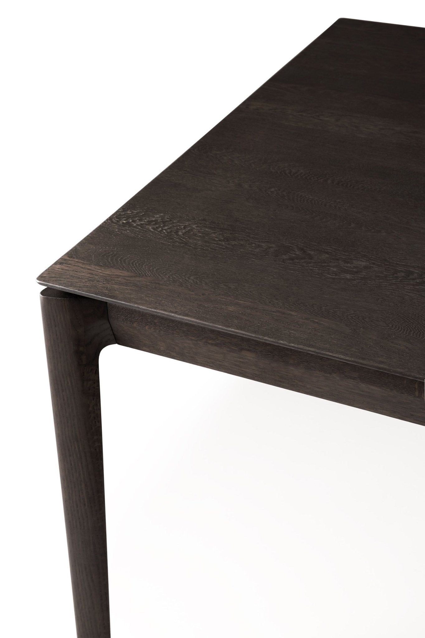 Bok dining table oak brown natural wood grain finish
