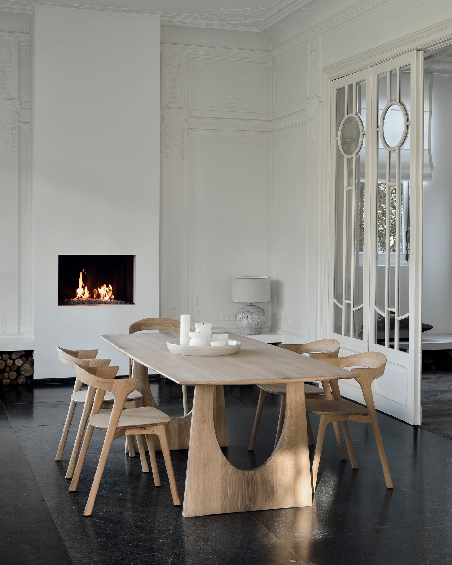 Oak-Geometric-dining-table-Oak-Bok-dining-chair-Goode-Studio