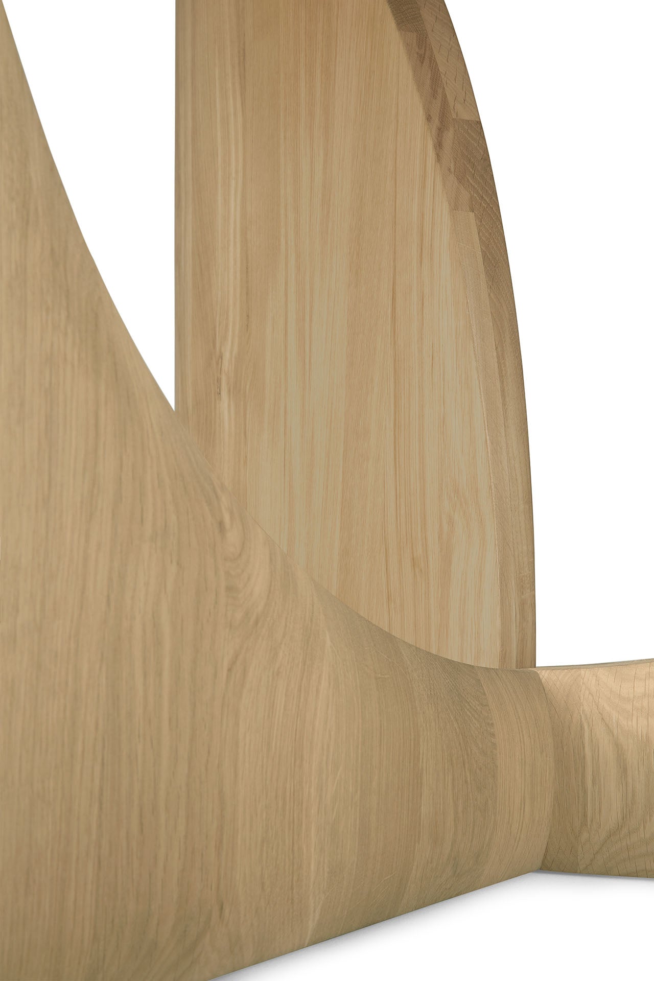 Geometric Round Dining Table, Oak - Goode Studio