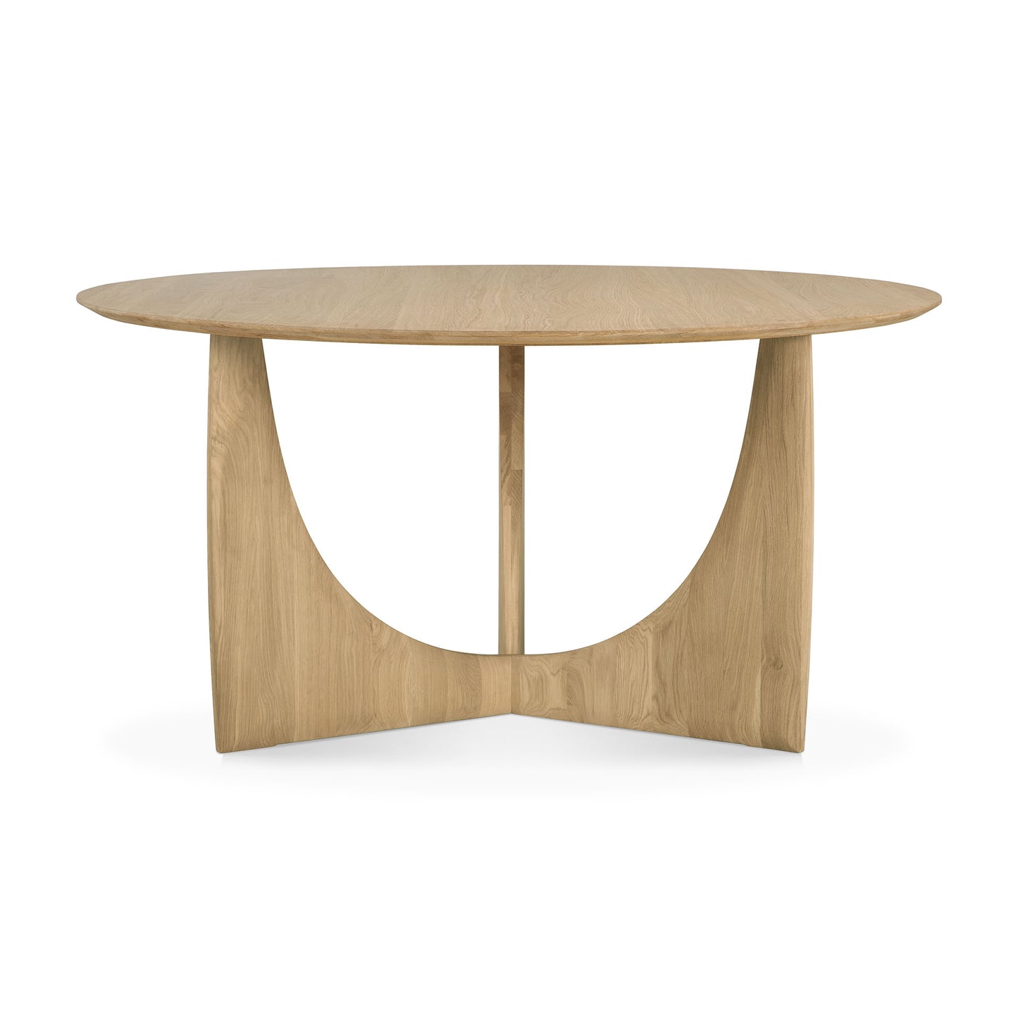 Geometric Round Dining Table, Oak - Goode Studio