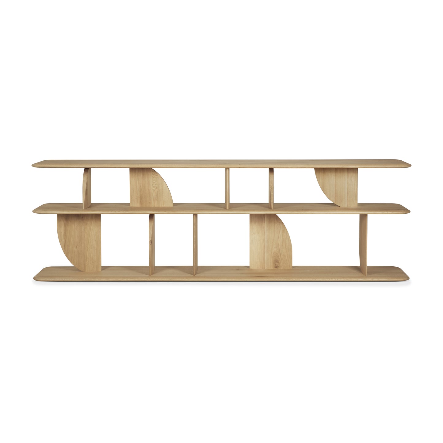 Geometric-sofa-console-oak-front-cut-Goode-Studio