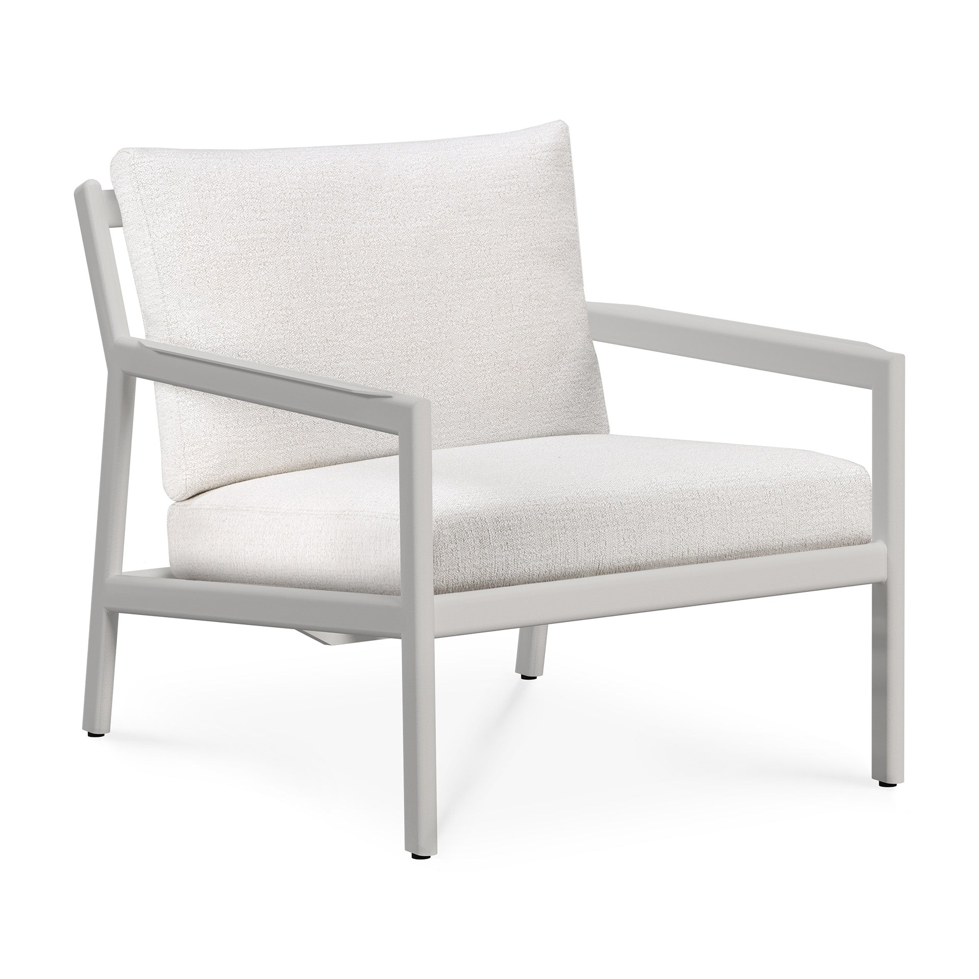 Jack Outdoor Lounge Chair - Aluminum White Frame