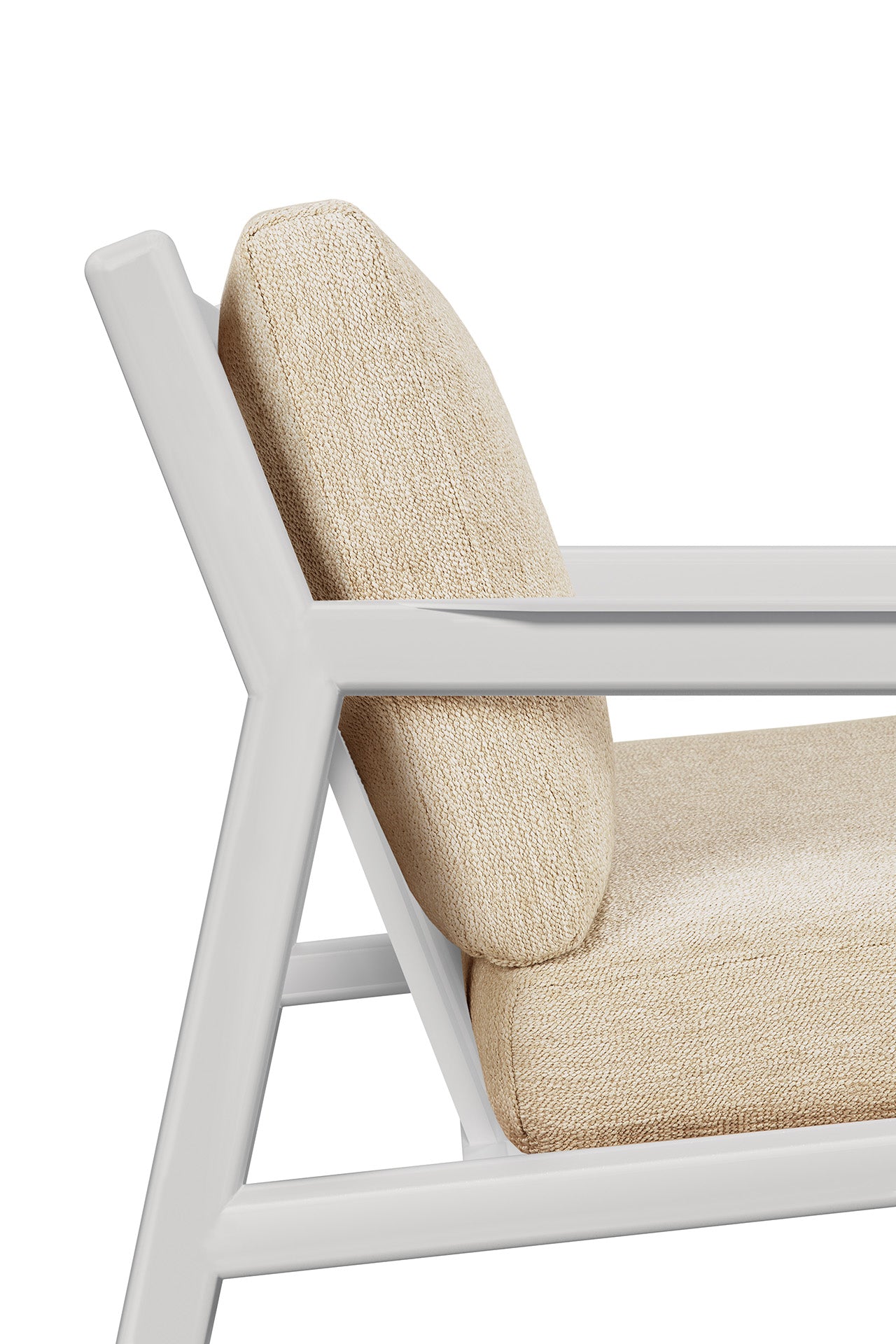 Jack-outdoor-lounge-chair-aluminium-white-Natural-fabric-Goode-Studio