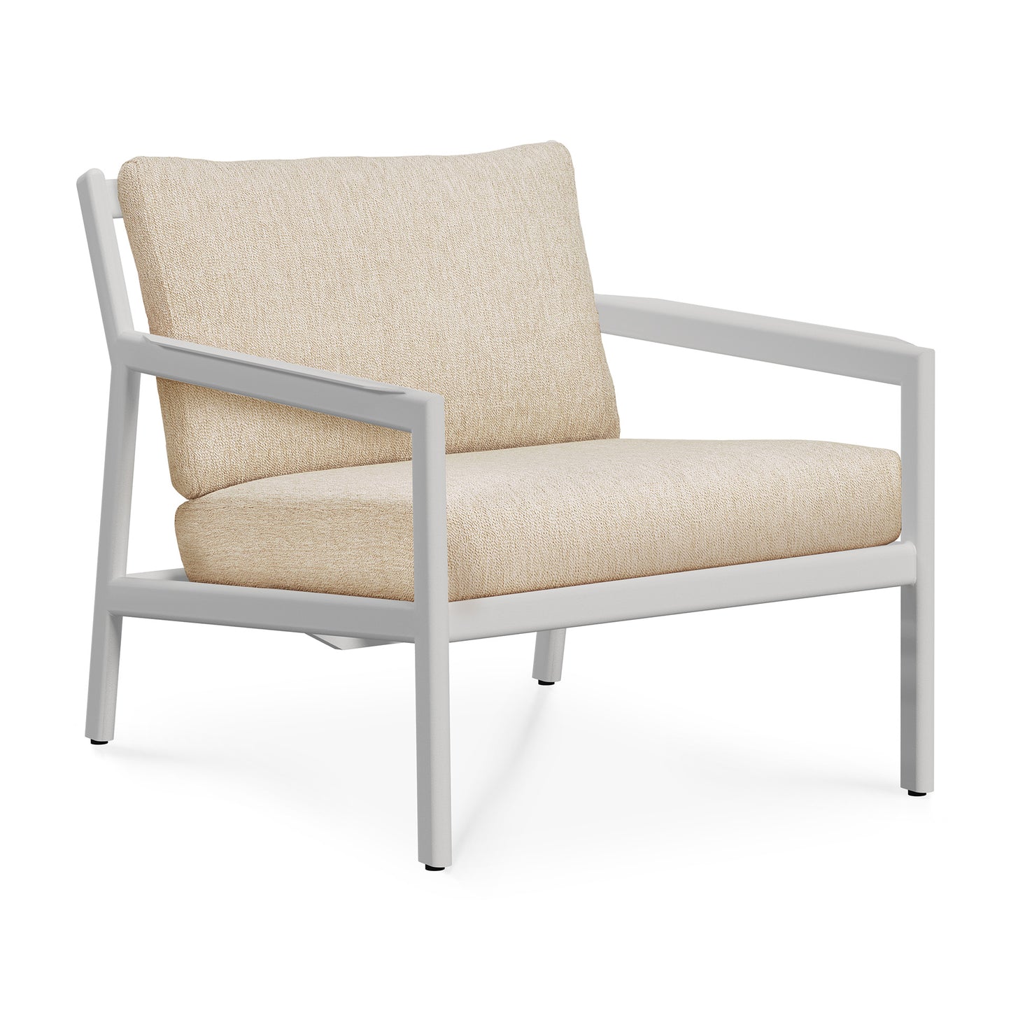 Jack-outdoor-lounge-chair-aluminium-white-Natural-fabric-front-cut-Goode-Studio
