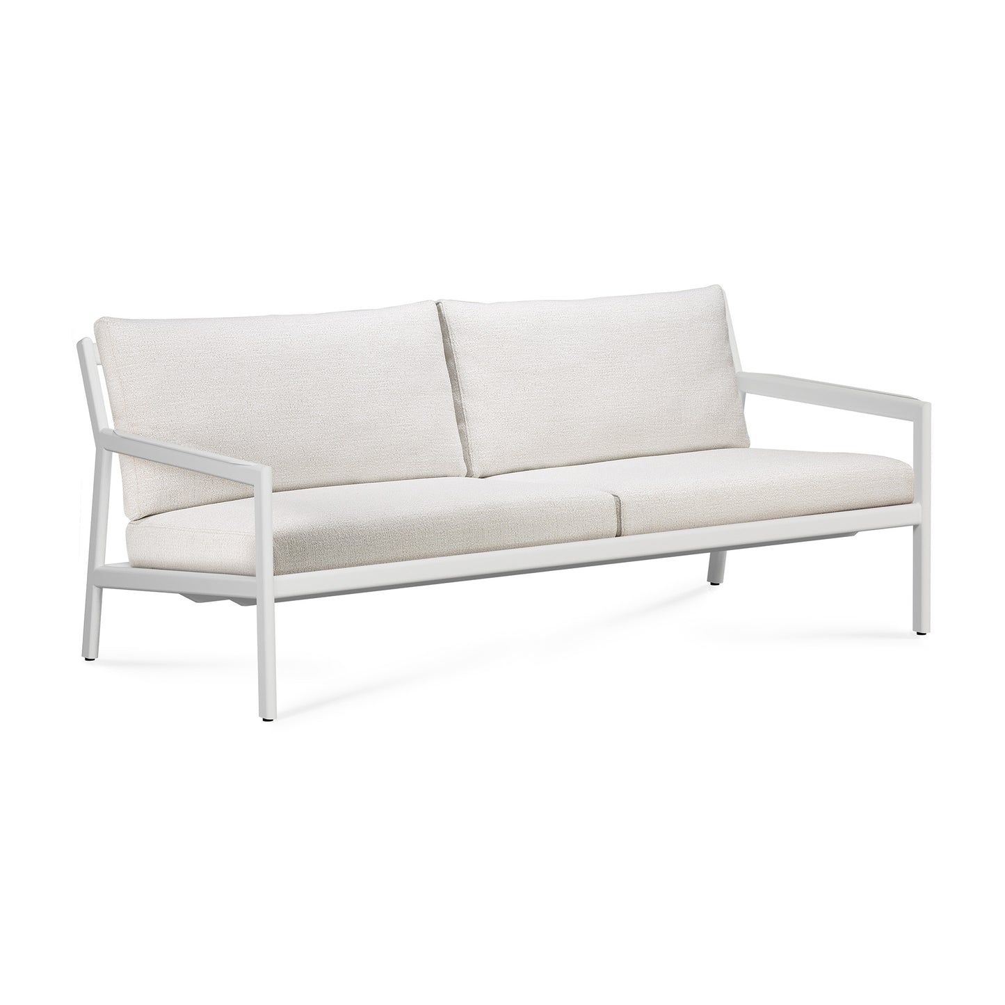 Jack-outdoor-sofa-aluminium-white-Off-White-fabric-2-seater-front-cut-Goode-Studio