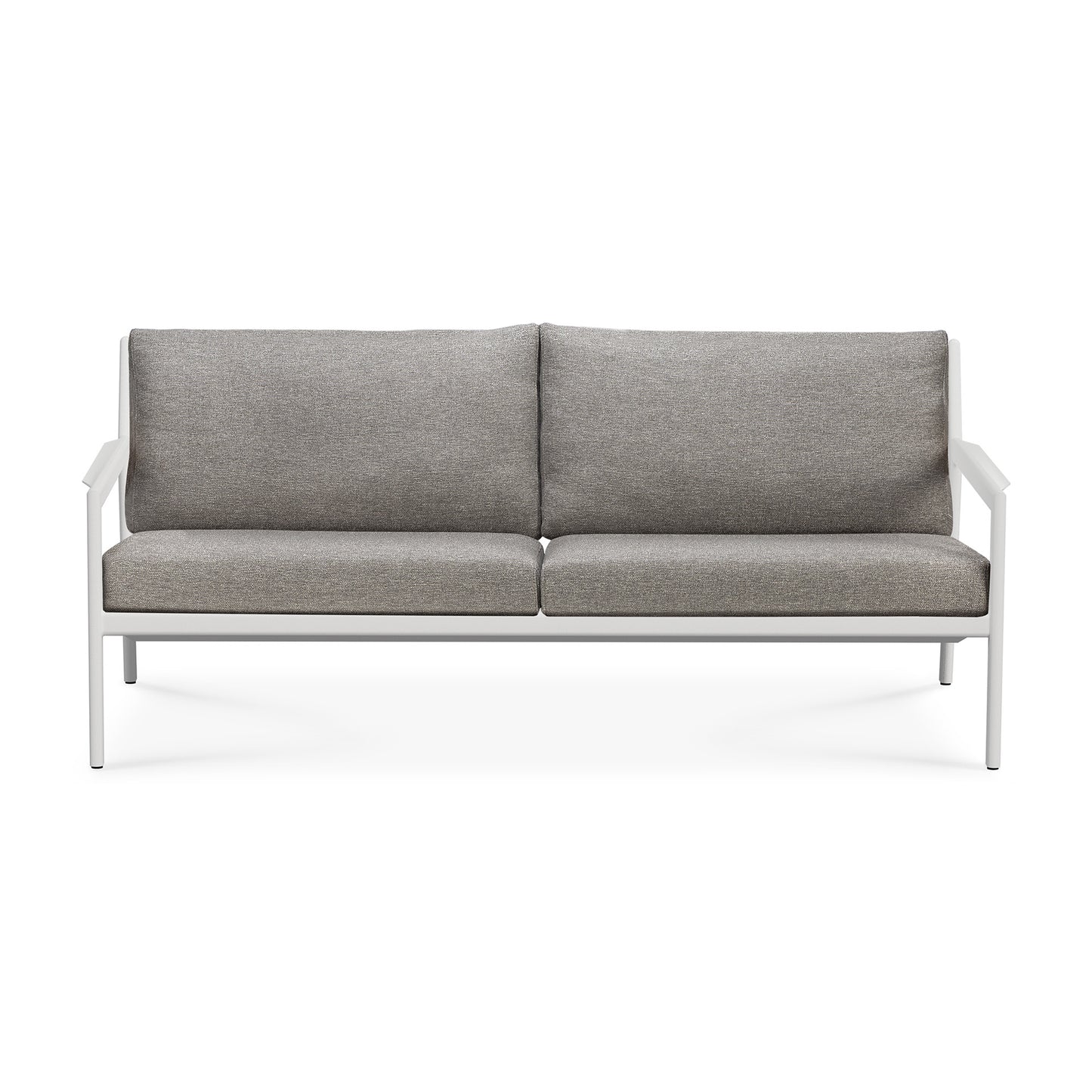 Jack-outdoor-sofa-aluminium-white-Mocha-fabric-2-seater-side-cut-Goode-Studio