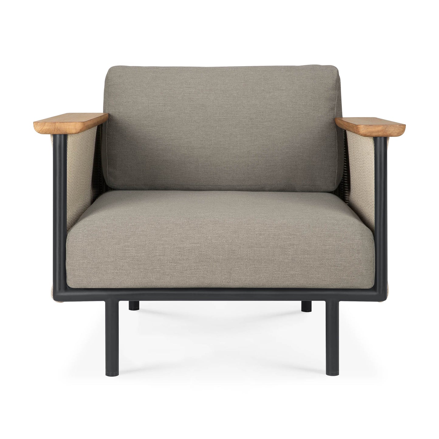 Corbey-outdoor-lounge-chair-aluminium-black-Silt-fabric-Goode-Studio
