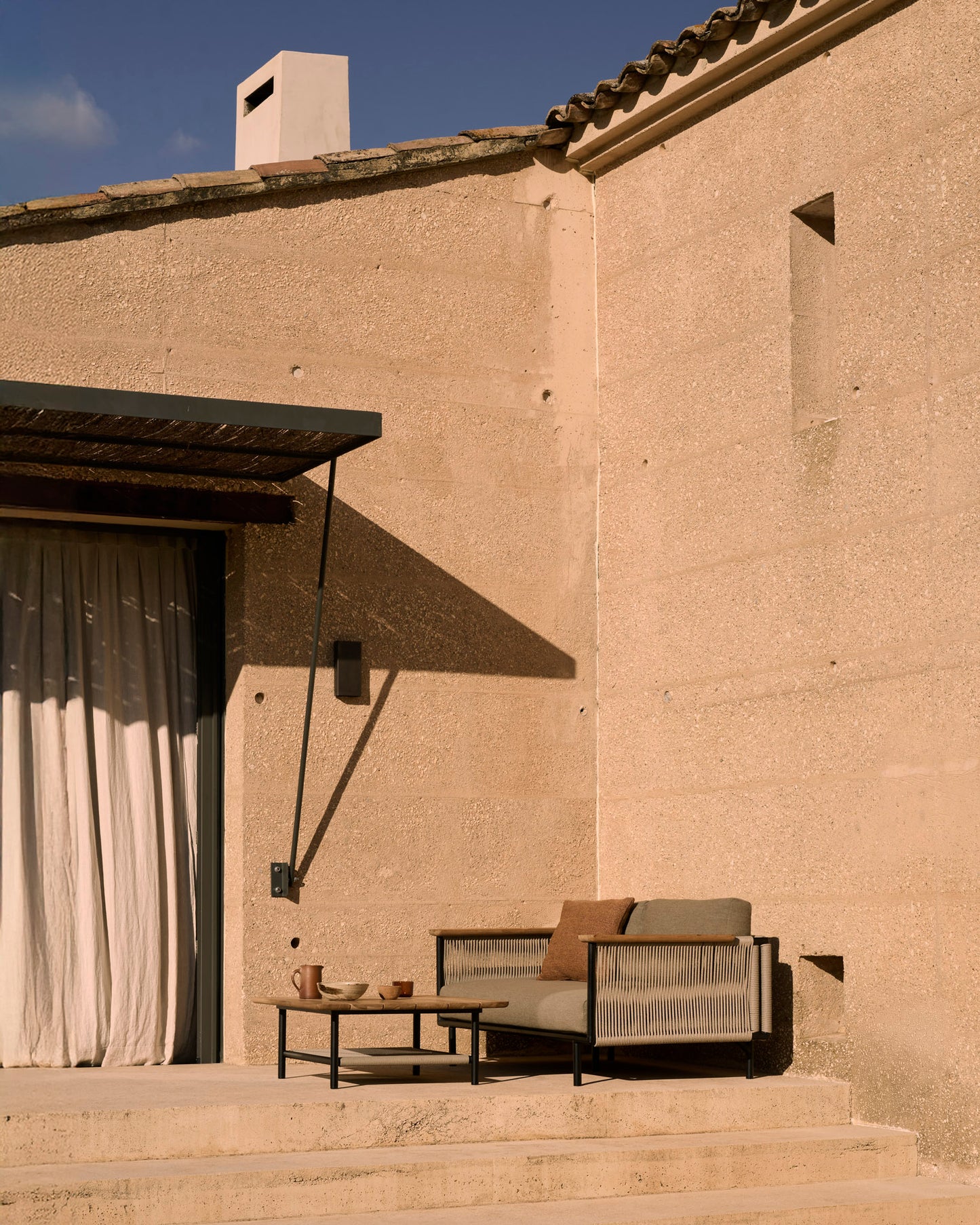 Corbey Outdoor Sofa, Oyster - Goode Studio