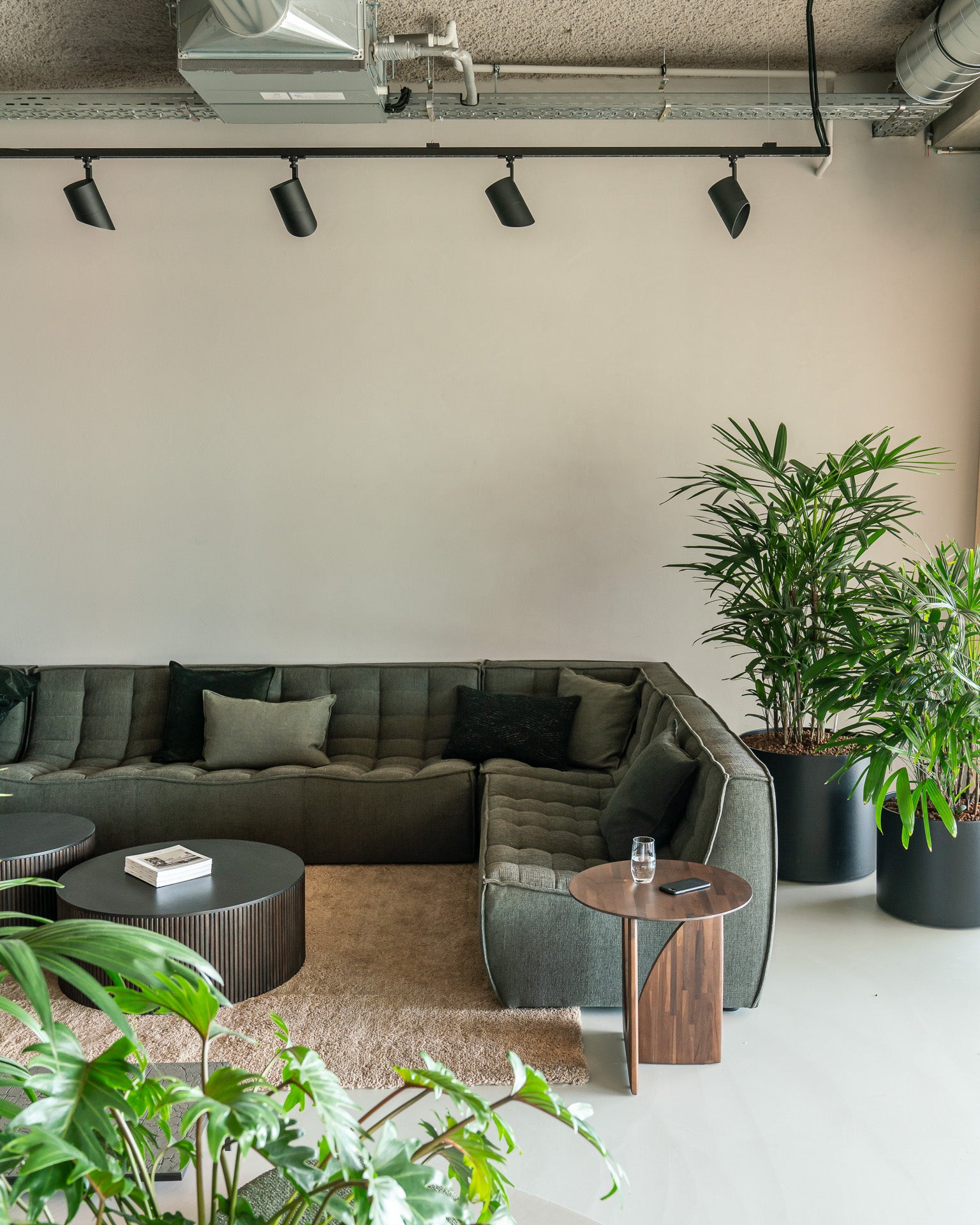 N701 Moss Eco Sectional, 90° Square Corner - Goode Studio