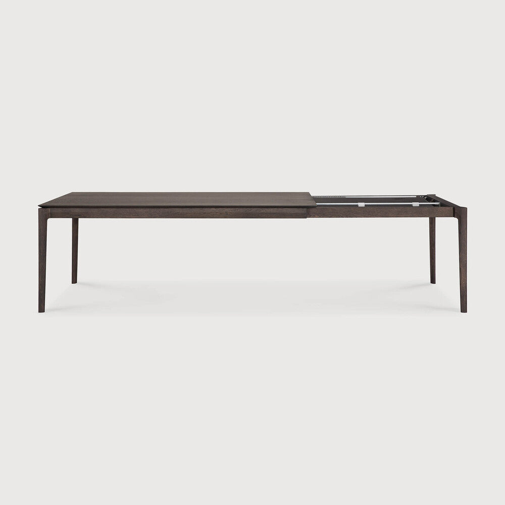 Bok Extendable Dining Table, Oak Brown, Rectangular